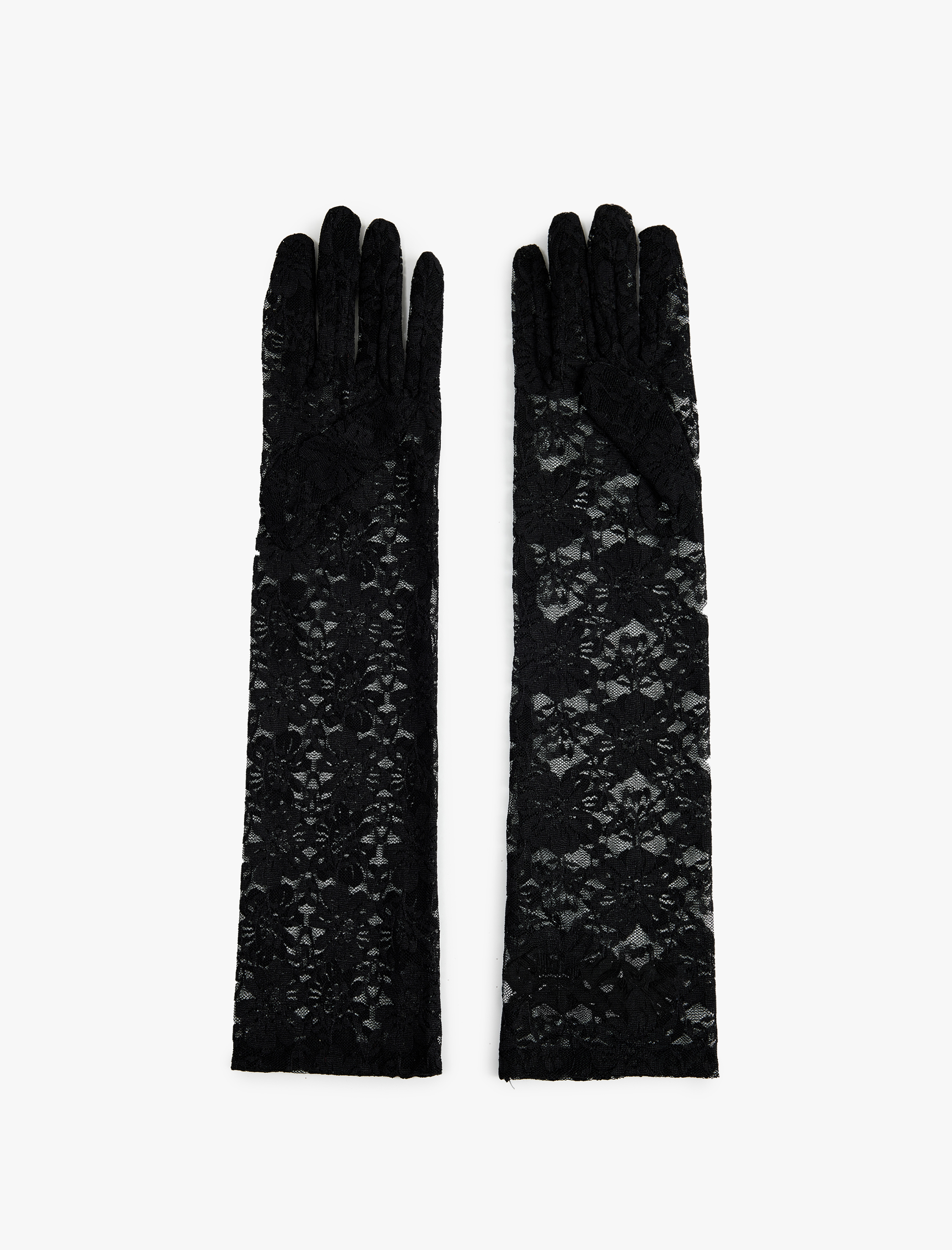  Kadın Uzun Dantel Eldiven - Koton X Sibil Çetinkaya