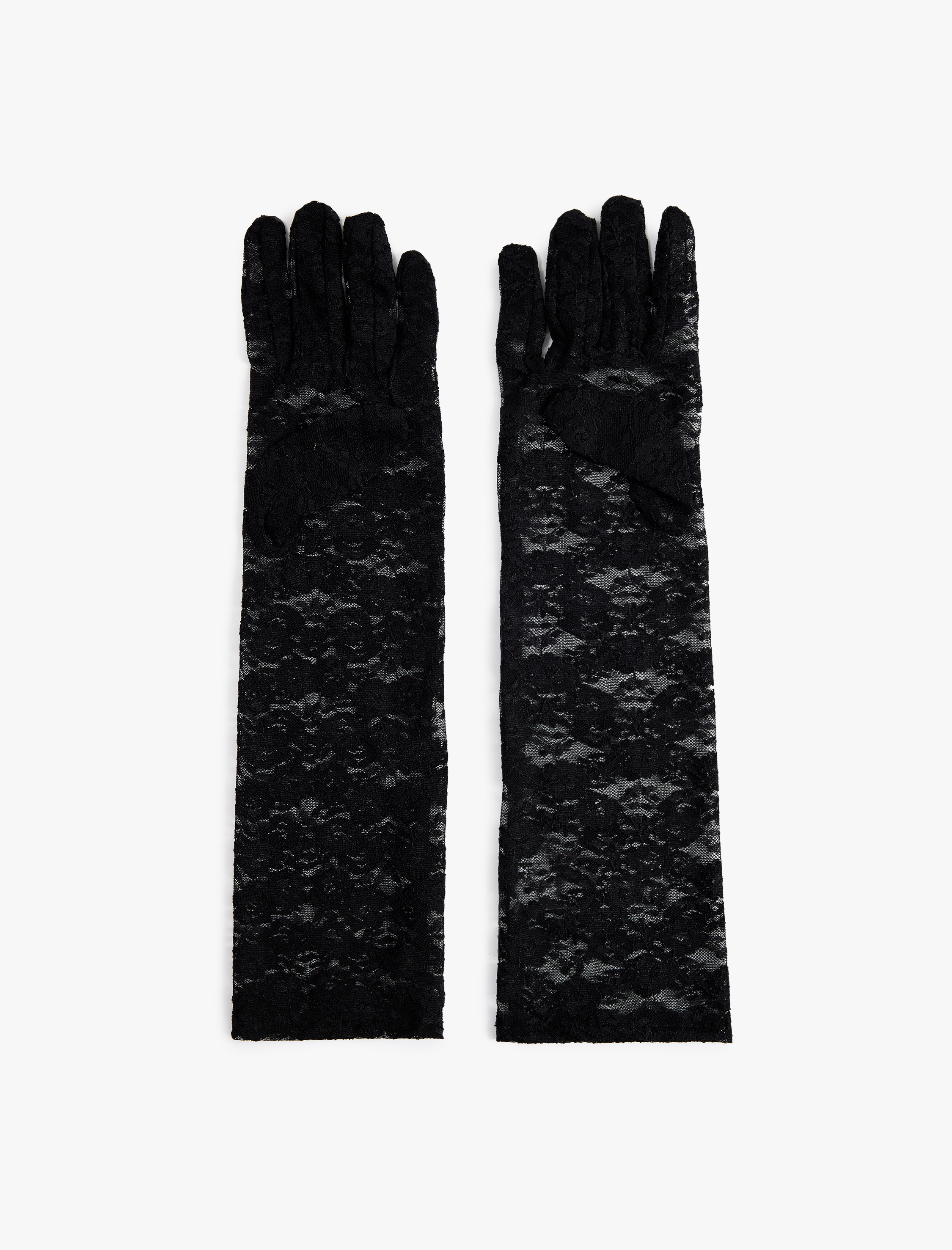 Kadın Uzun Dantel Eldiven - Koton X Sibil Çetinkaya