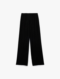 Viskon Kumaş Geniş Paça Pijama Altı
