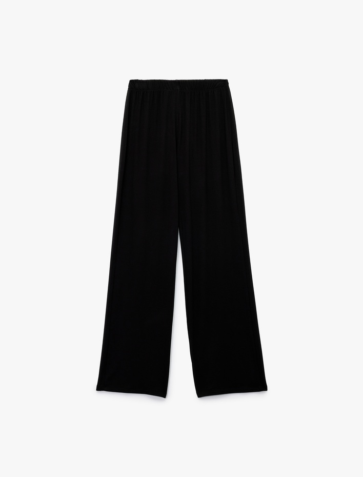  Viskon Kumaş Geniş Paça Pijama Altı