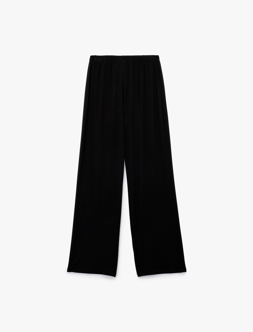   Viskon Kumaş Geniş Paça Pijama Altı