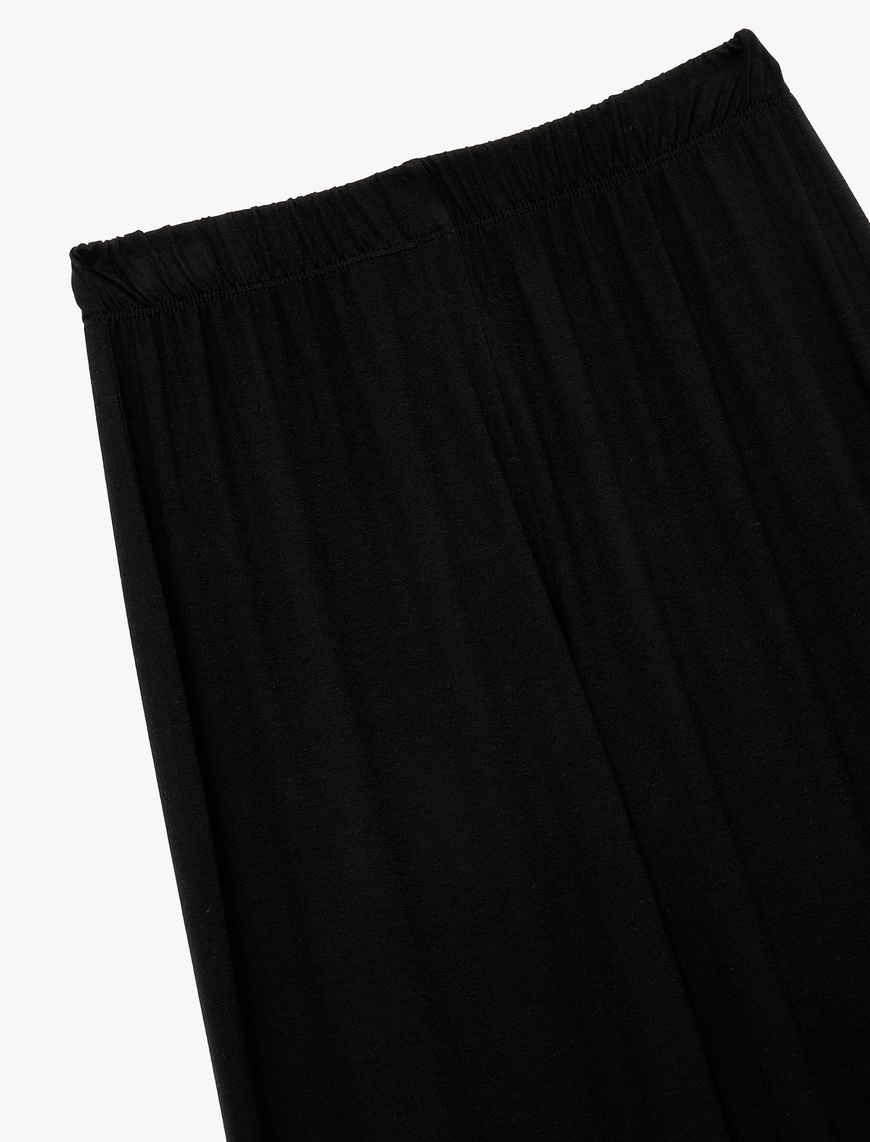  Viskon Kumaş Geniş Paça Pijama Altı