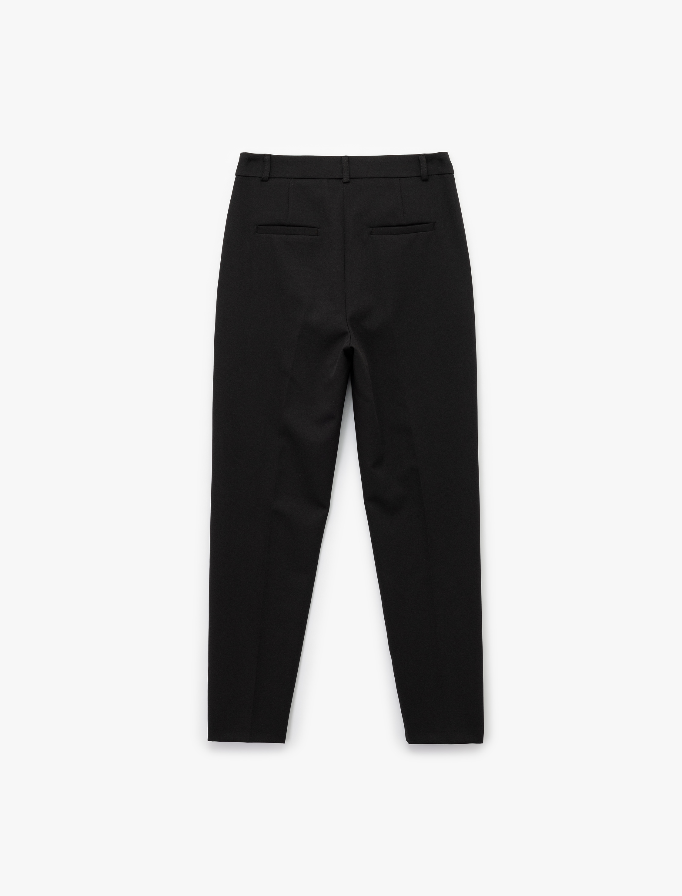   Yüksek Bel Slim Fit Cigarette Kumaş Pantolon