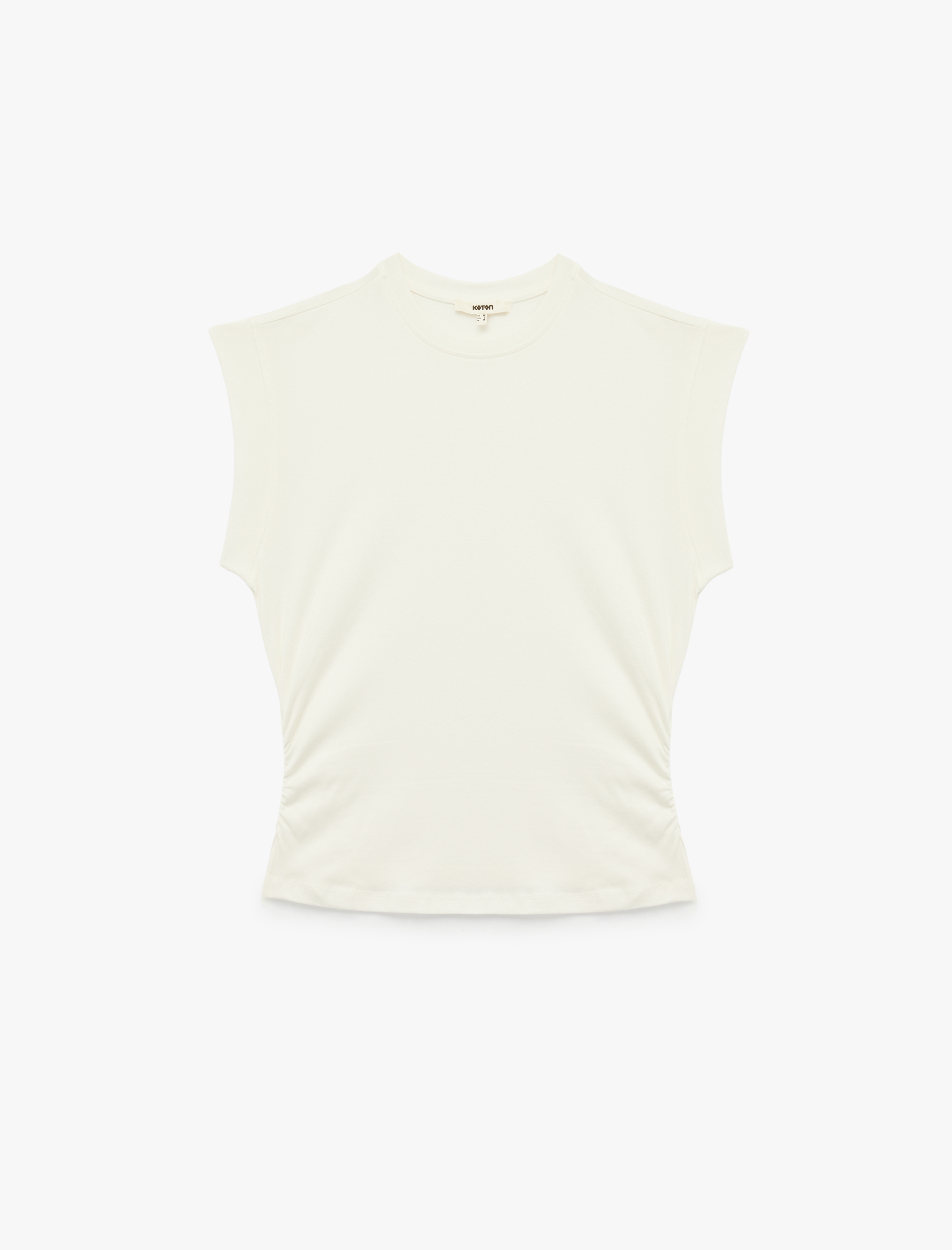 Regular Fit Bisiklet Yaka Pamuklu Kolsuz Tişört