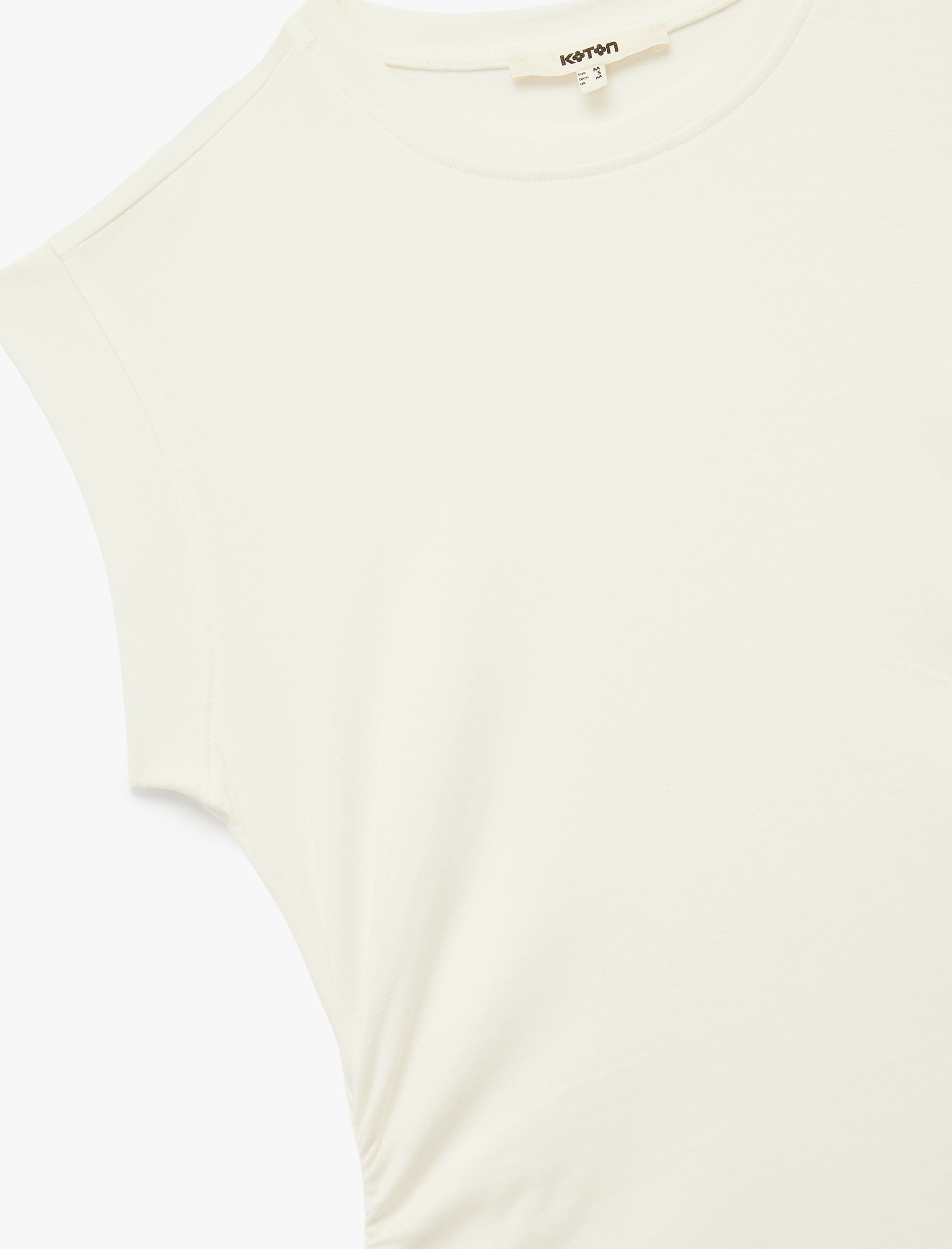 Regular Fit Bisiklet Yaka Pamuklu Kolsuz Tişört