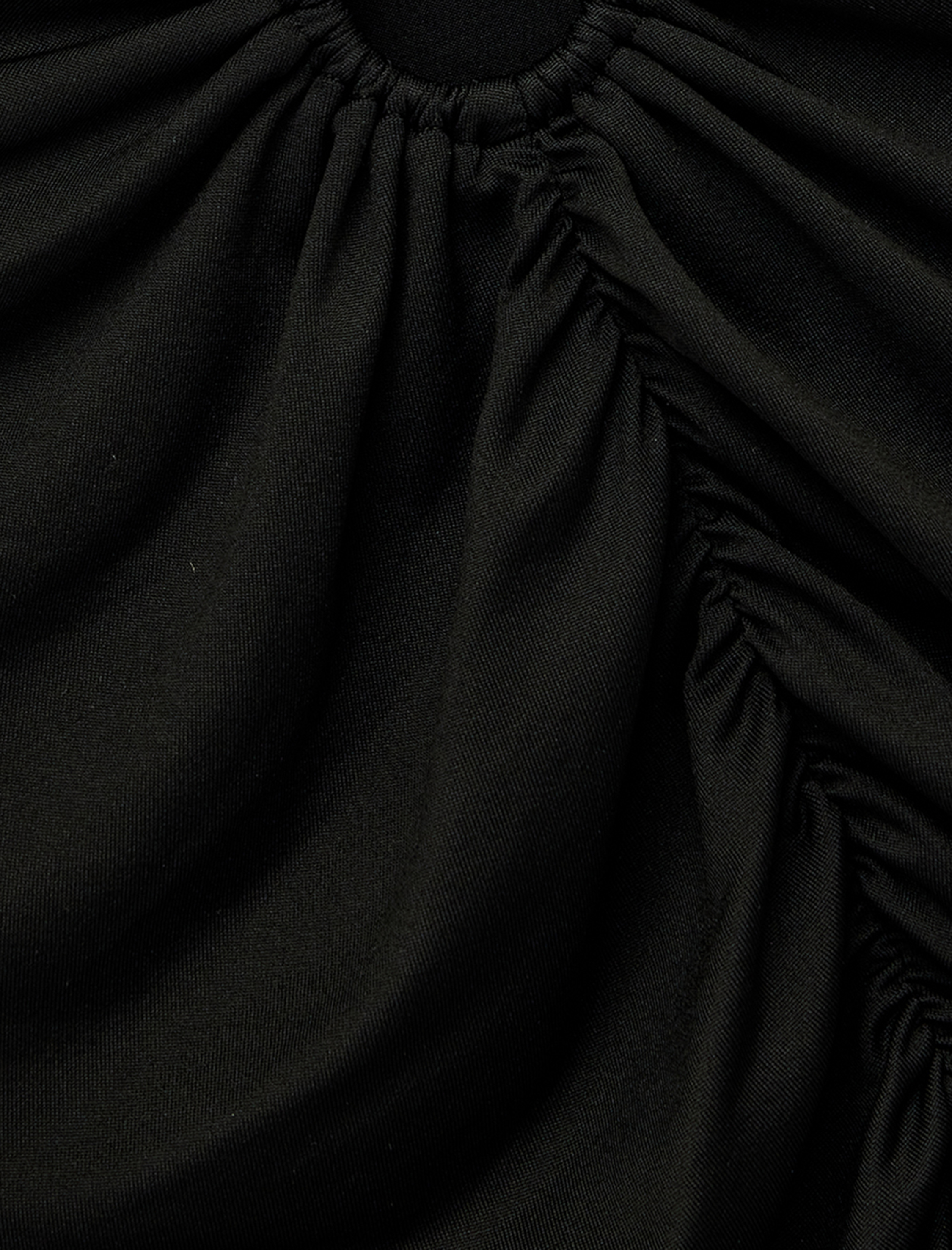   Slim Fit Uzun Kollu V Yaka Metal Aksesuarlı Drapeli Tişört