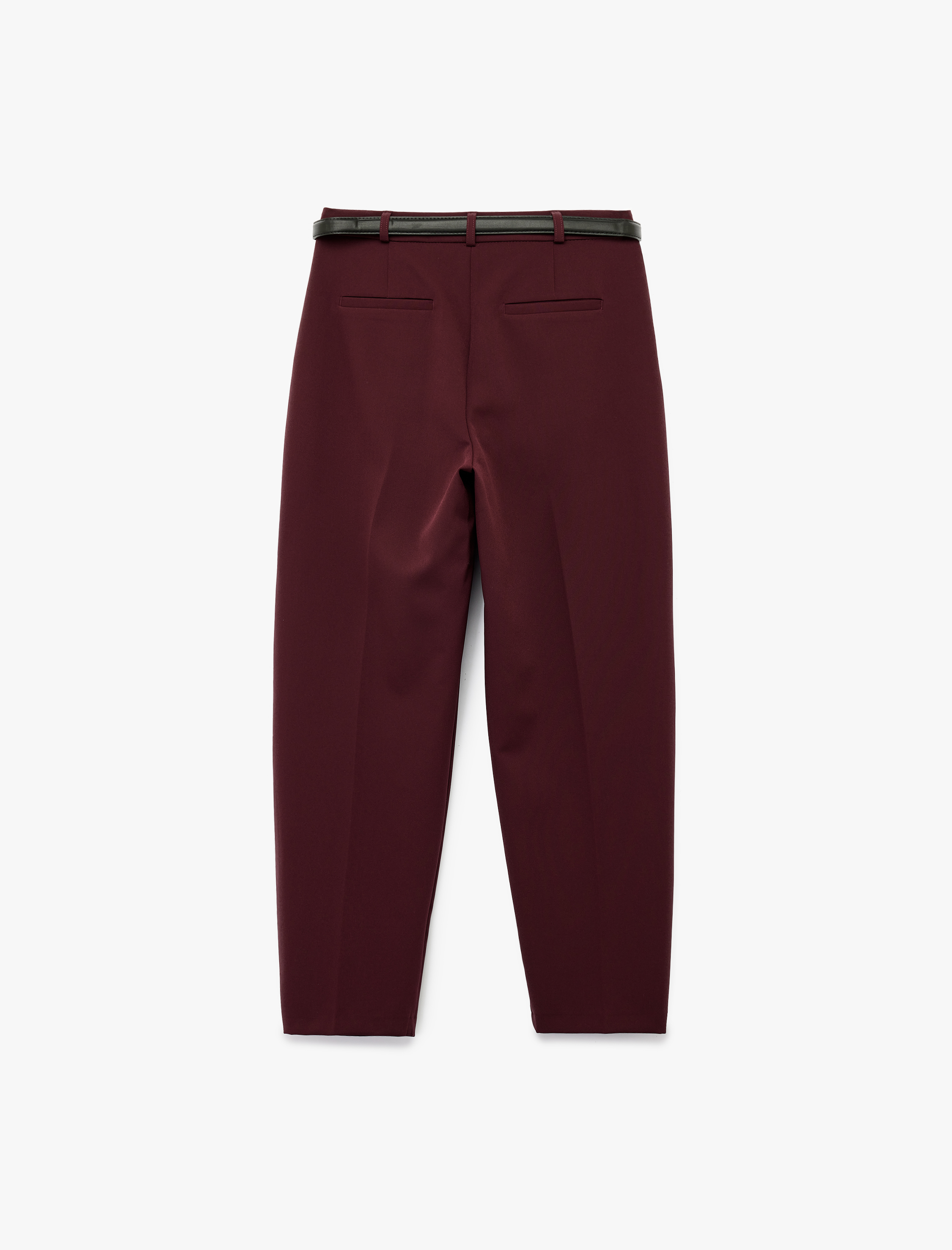   Regular Fit Cepli Kemer Detaylı Havuç Pantolon