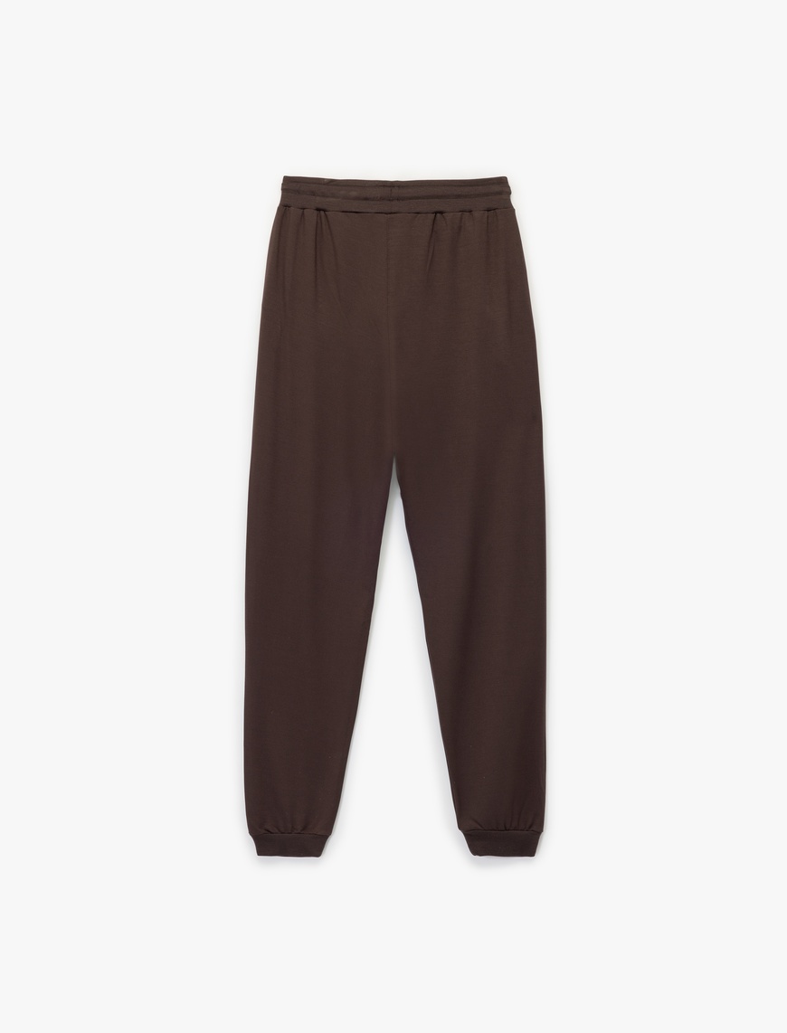   Modal Kumaş Slim Fit Cepli Jogger Pijama Altı