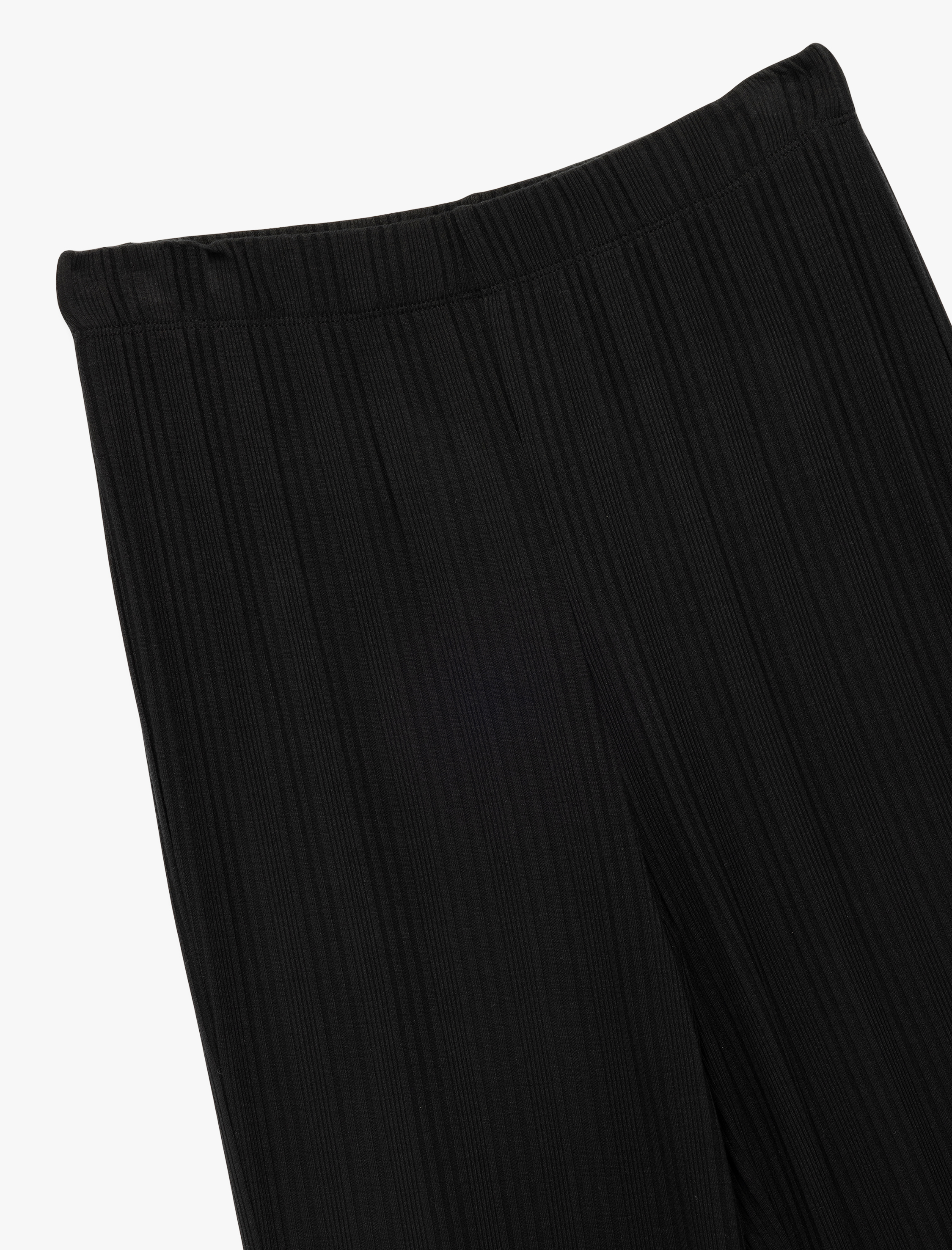   Modal Kumaş Dokulu Düz Bol Paça Pijama Altı