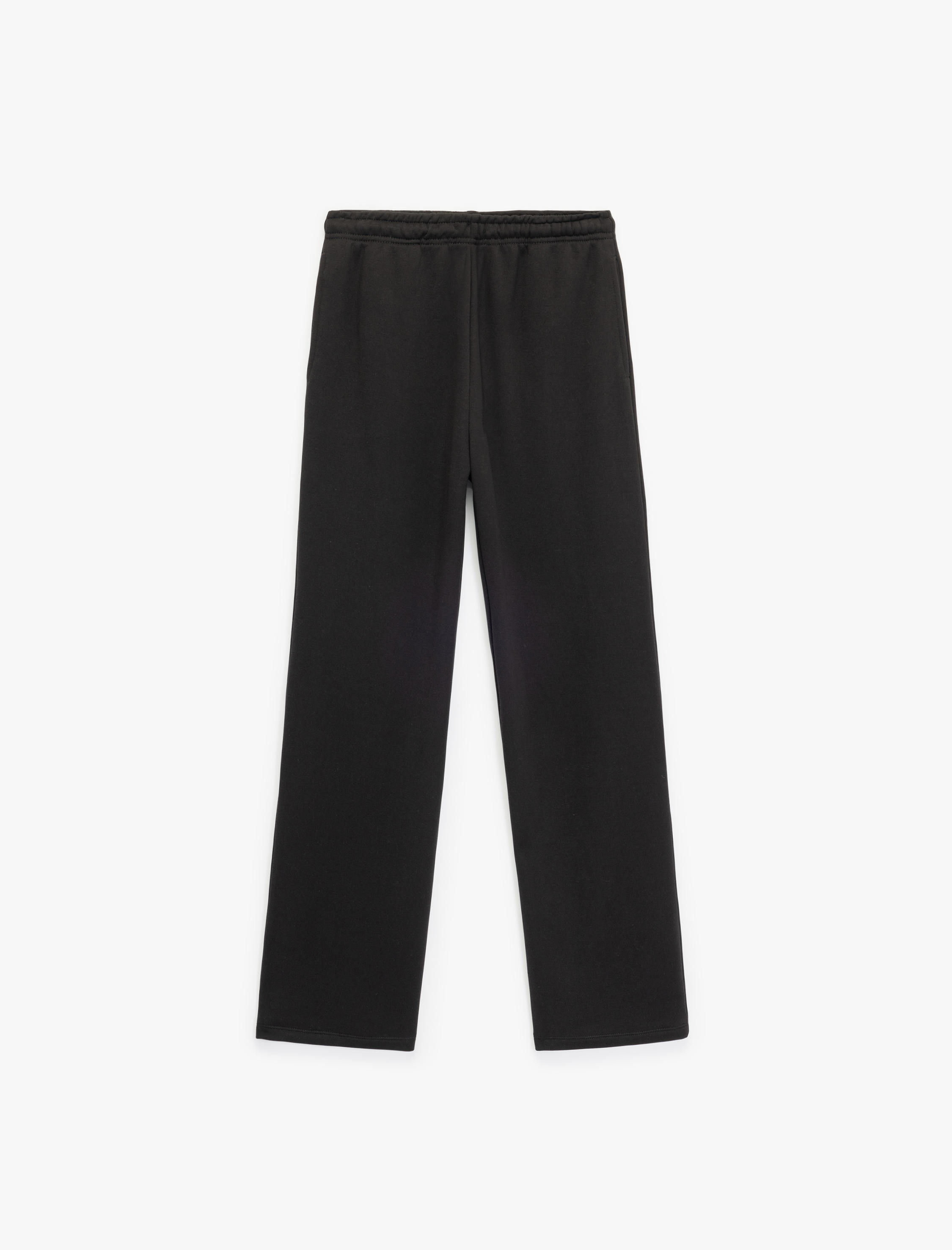   Normal Bel Üç İplik Nervürlü Cepli Eşofman Altı