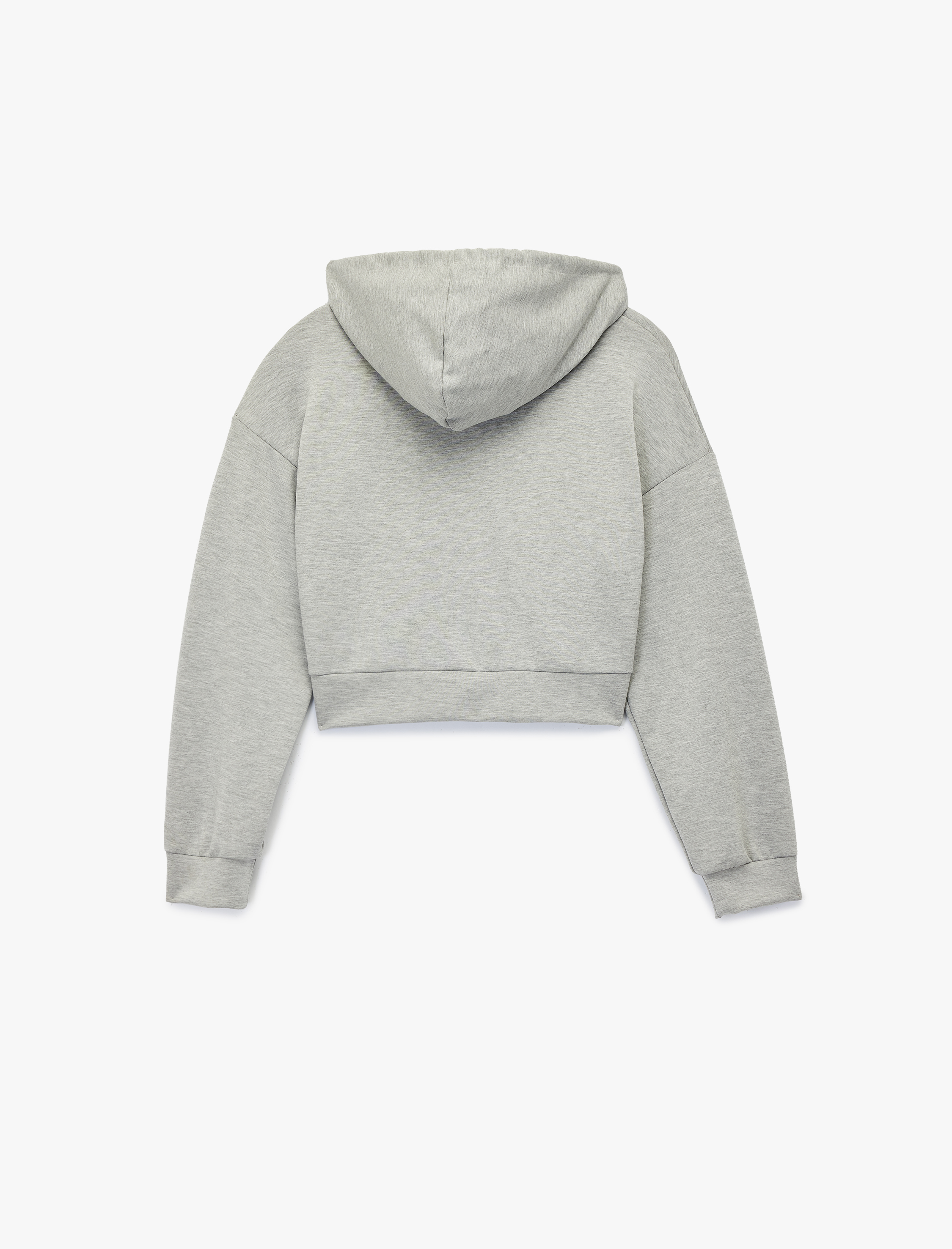 Modal Kumaş Cepli Uzun Kollu Fermuarlı Kapüşonlu Sweatshirt