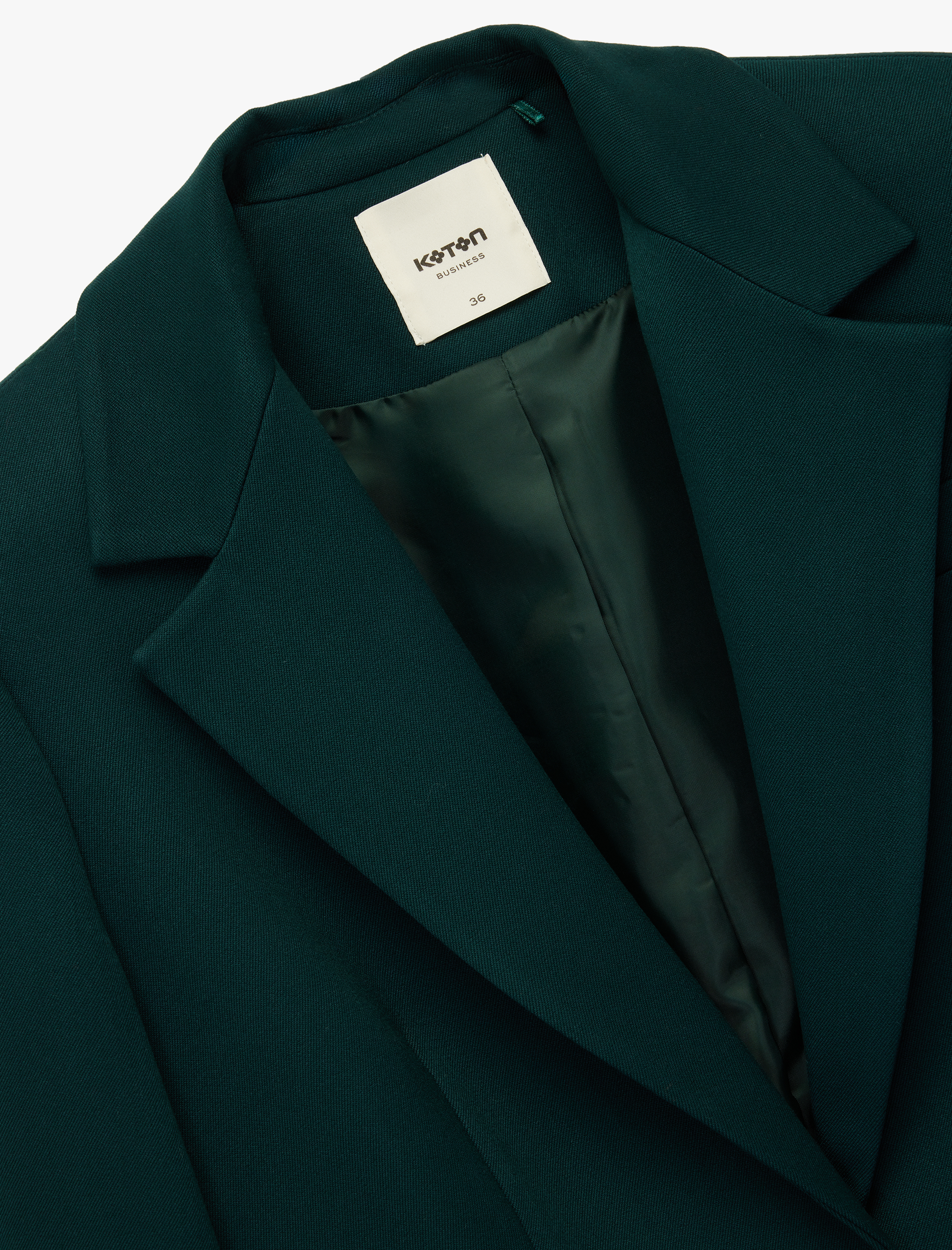   Cepli Düğmeli Kruvaze Uzun Kollu Gabardin Kumaş Blazer Ceket