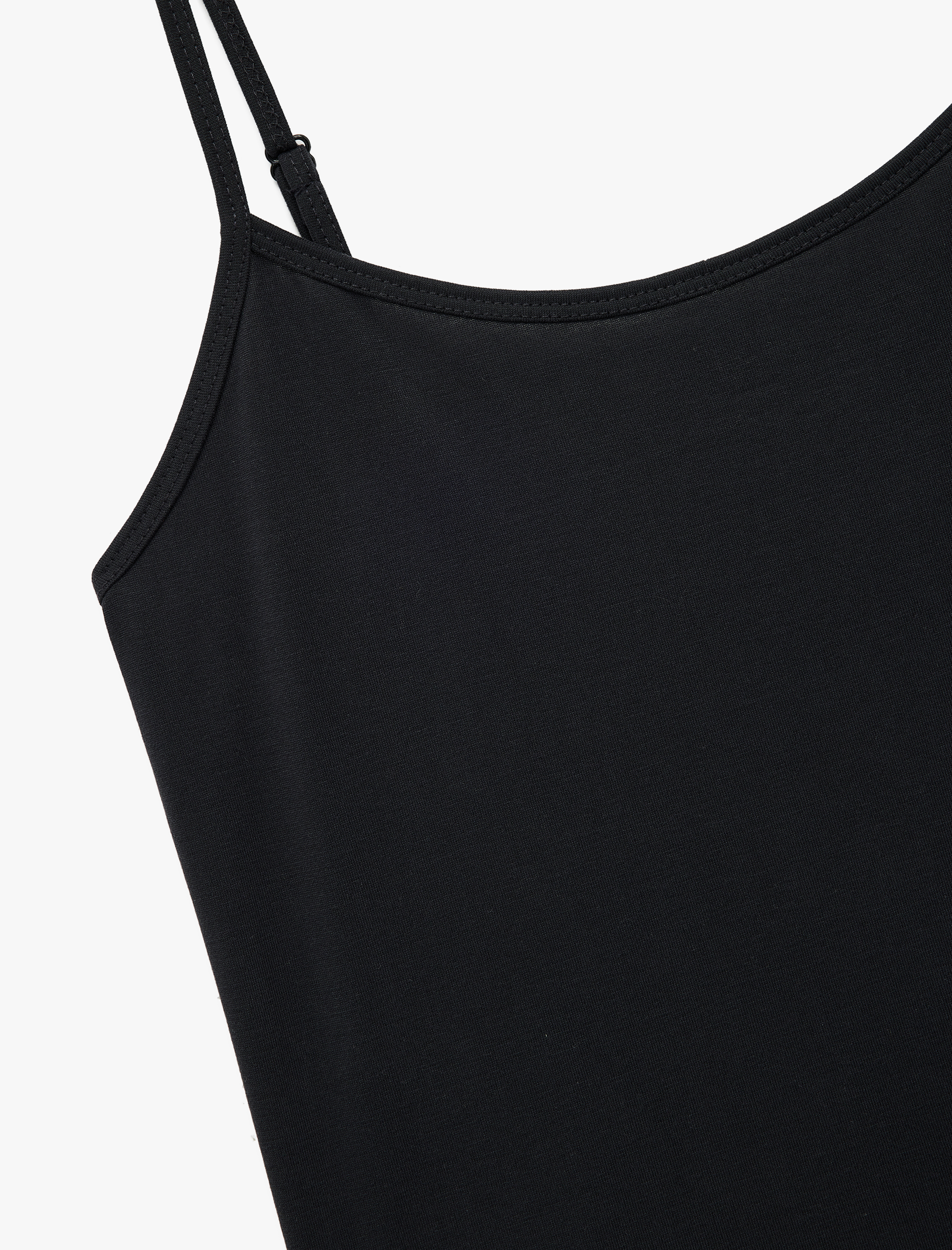   Modal Kumaş İnce Askılı Crop Pijama Üstü