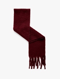 Püsküllü Basic Uzun Atkı