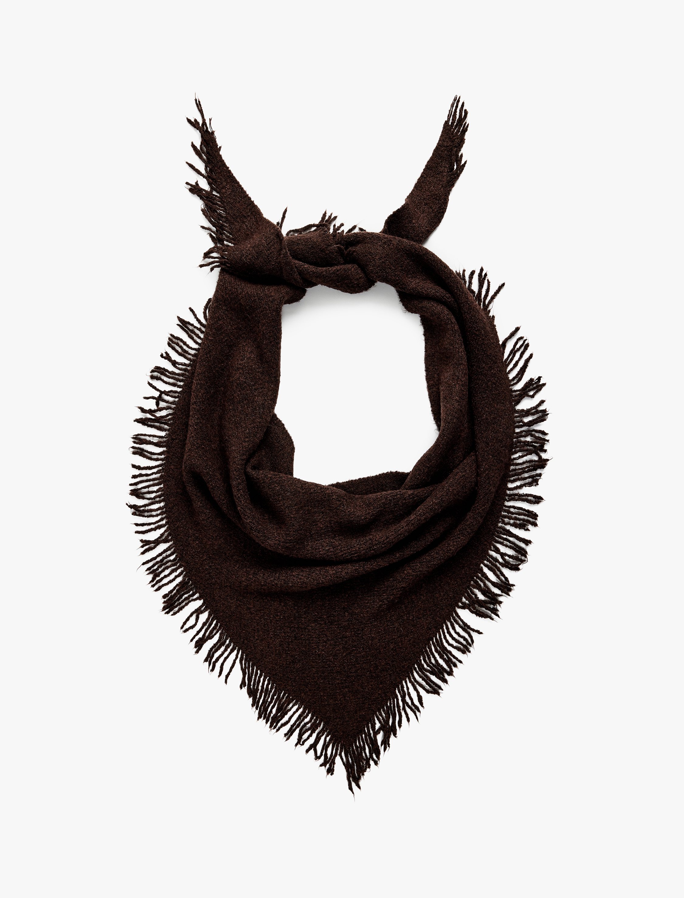  Kadın Kare Püsküllü Yumuşak Dokulu Şal