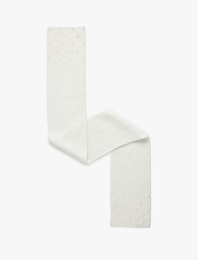 Uzun İnci Detaylı Atkı