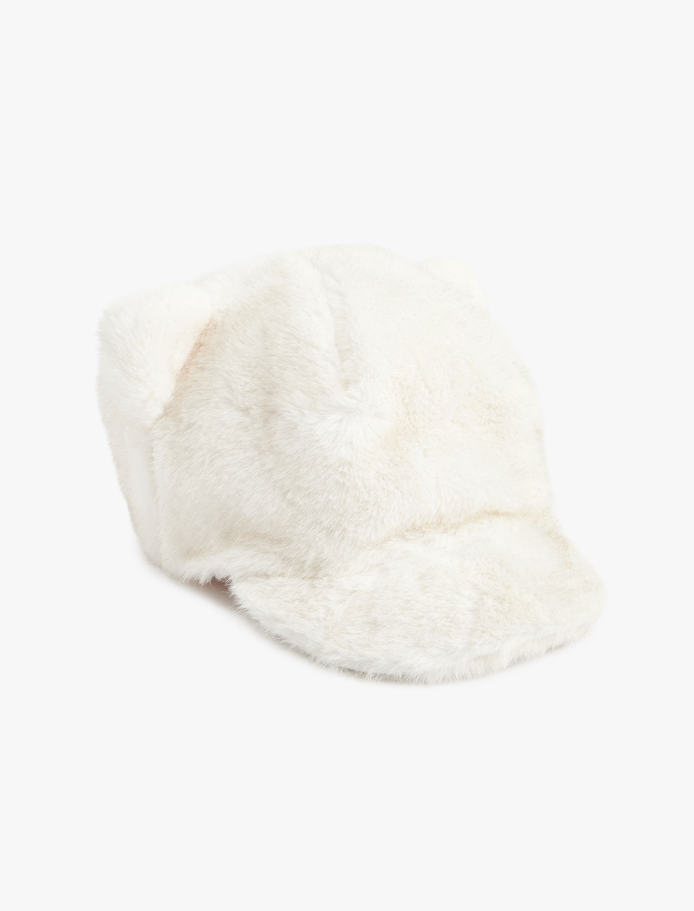  Kız Çocuk Kulaklı Peluş Kep Şapka