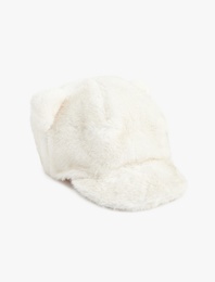 Kulaklı Peluş Kep Şapka