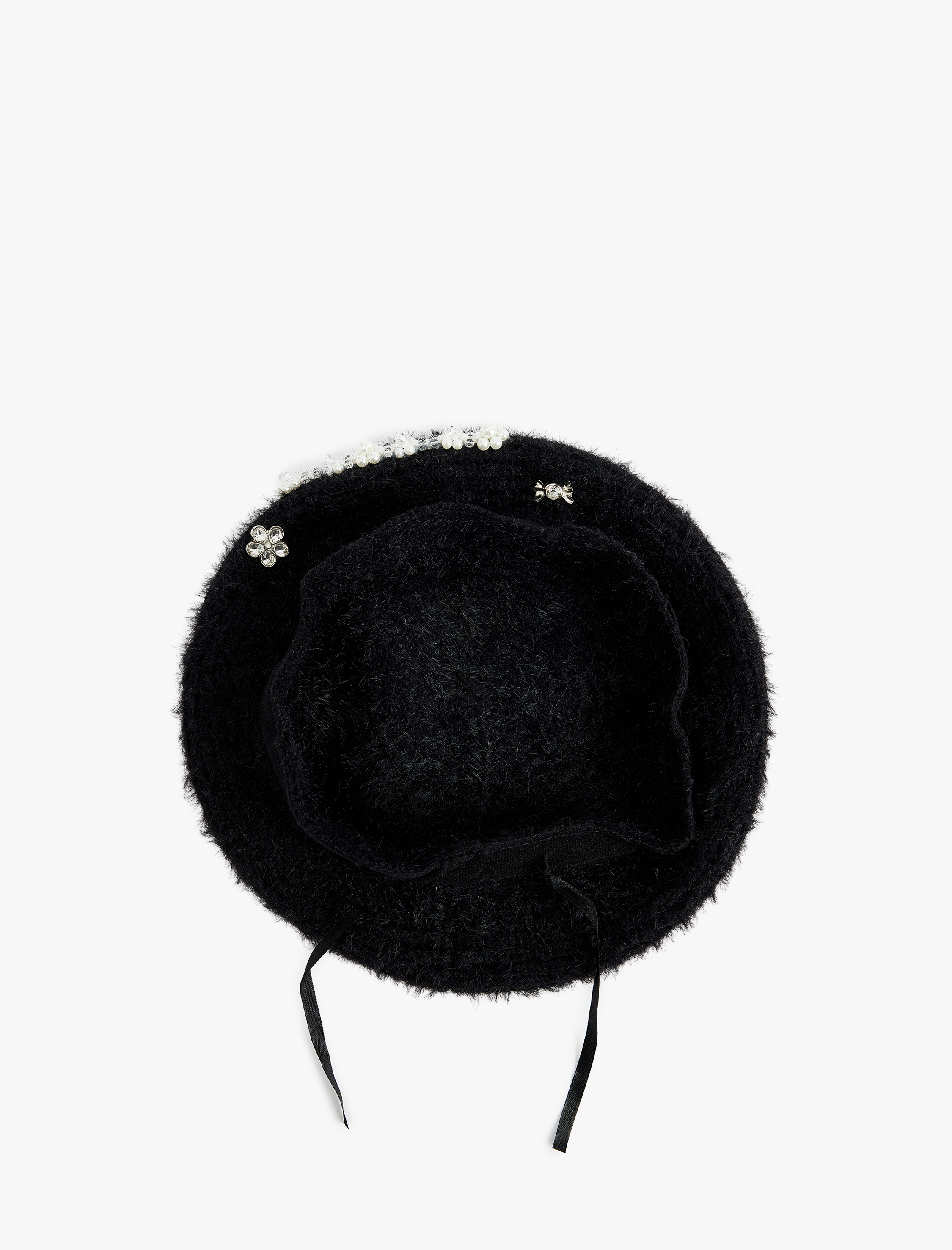  Kadın Çiçek Detaylı Ressam Şapka