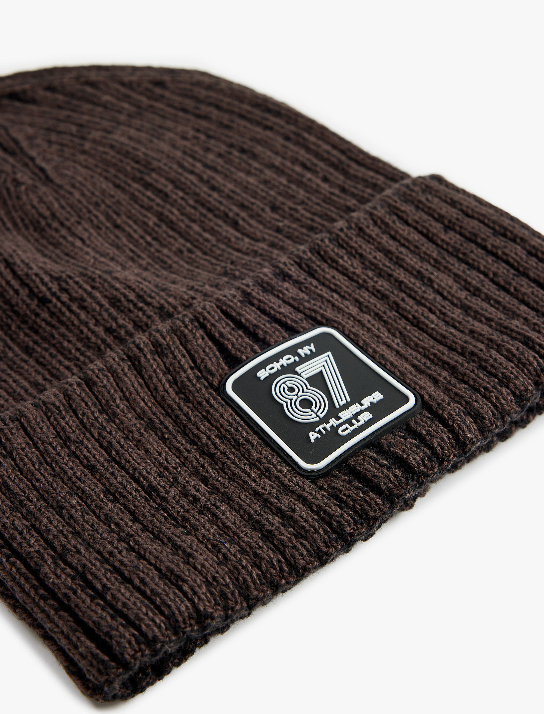  Erkek Etiket Detaylı Katlı Bere