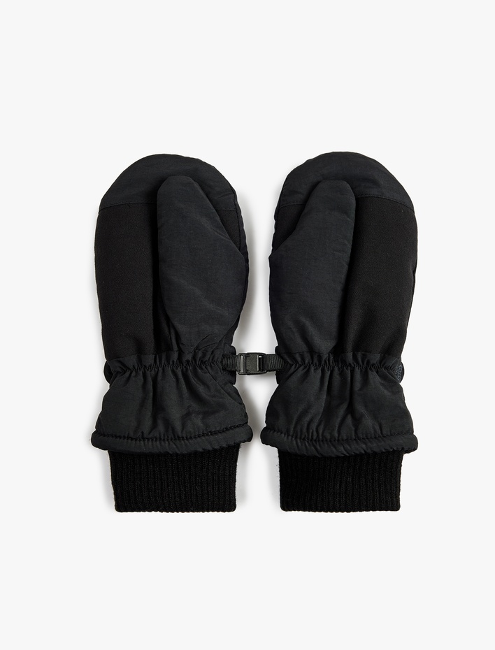 Erkek Çocuk Ayarlanabilir Manşetli Tek Parmak Eldiven