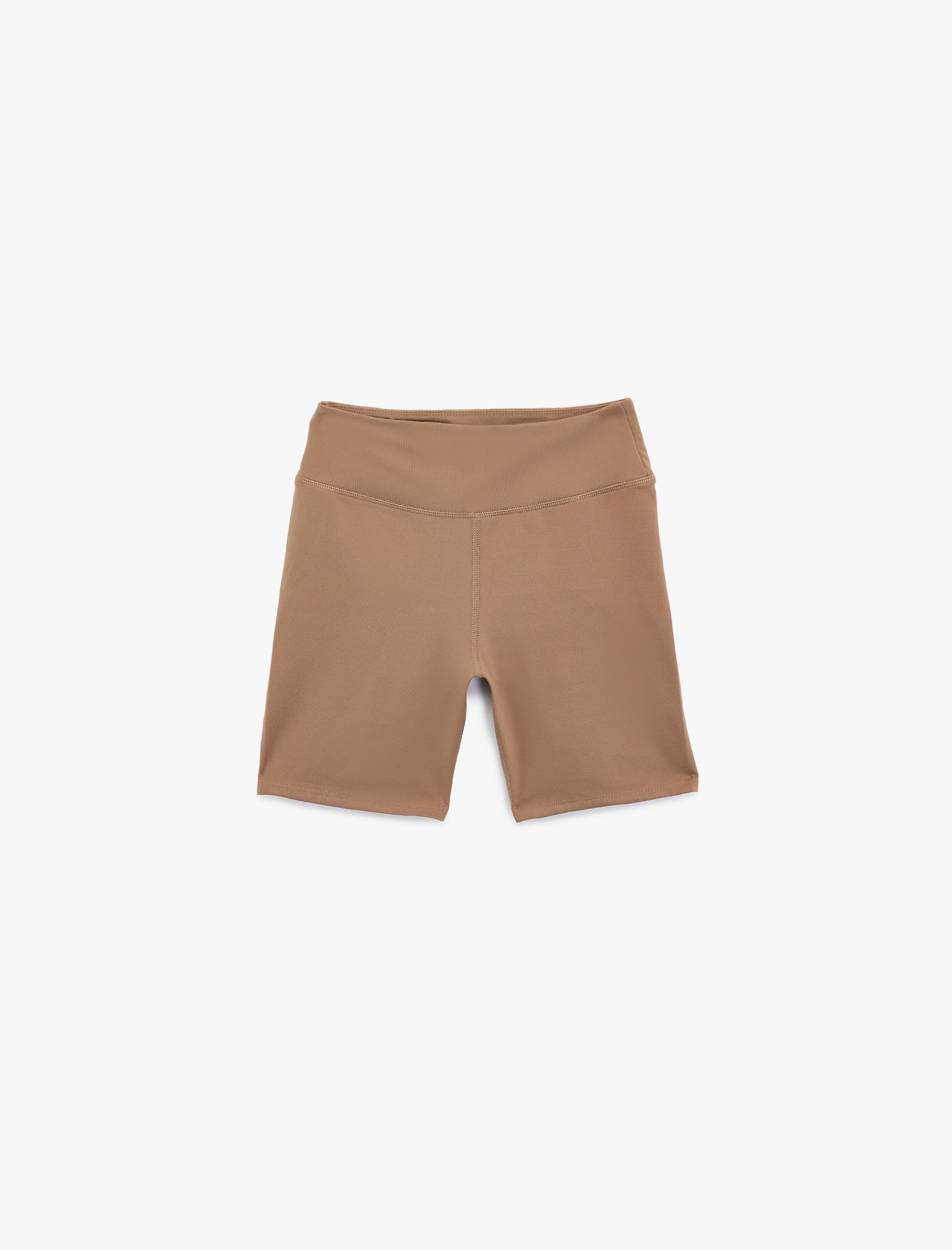   Yüksek Bel Slim Fit Dikiş Detaylı Spor Biker Tayt