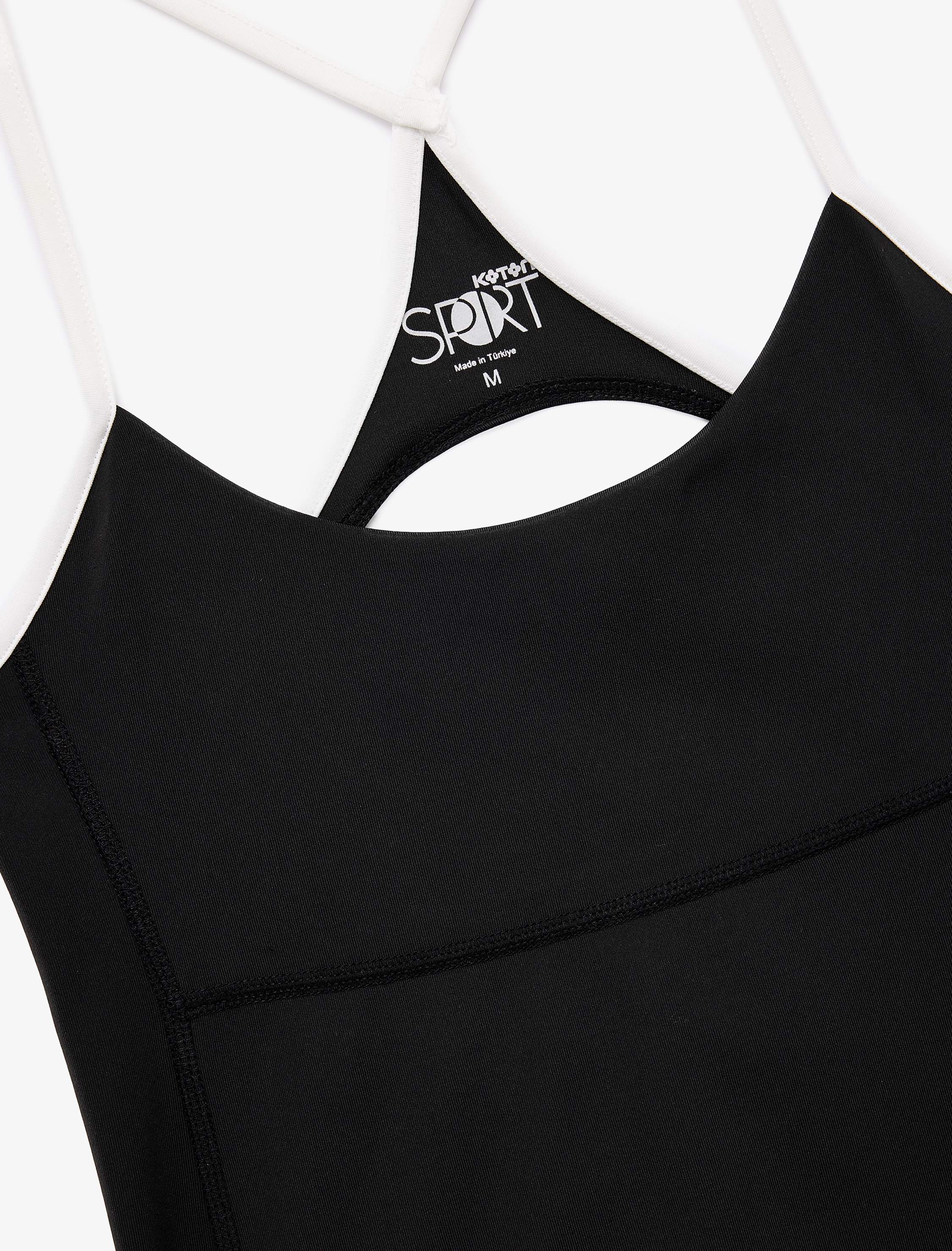   Slim Fit Çapraz İp Askılı Sırt Detaylı Spor Bluz