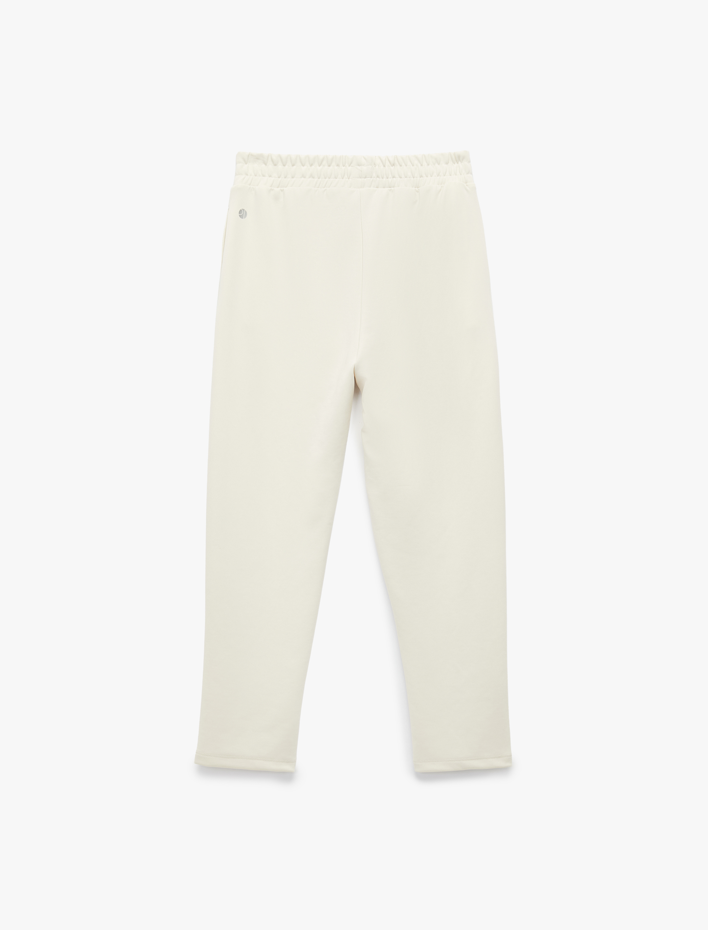   Yüksek Bel Nervürlü Cep Detaylı Düz Paça Modal Karışımlı Spor Eşofman Altı