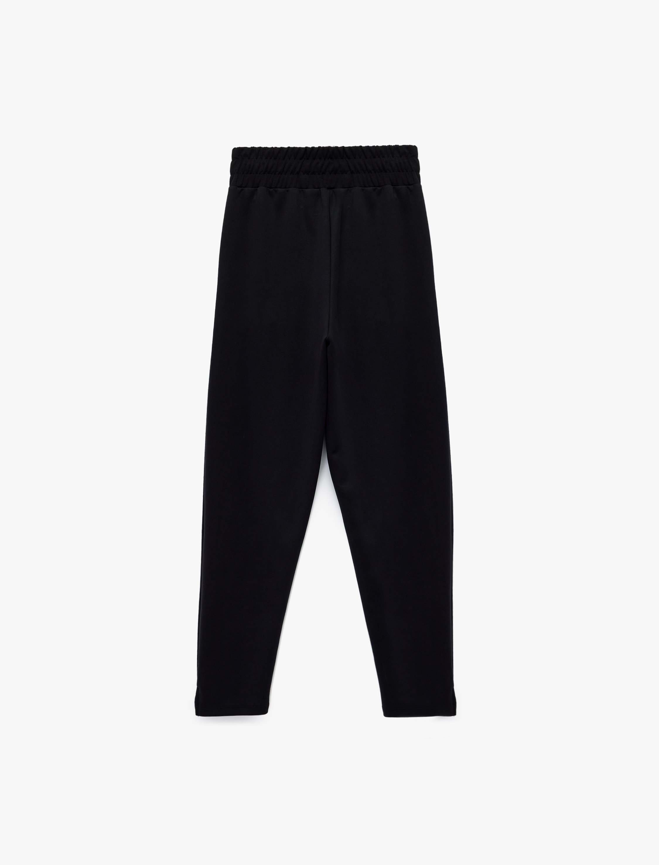 Yüksek Bel Modal Karışımlı Bağcıklı Cepli Jogger Eşofman Altı