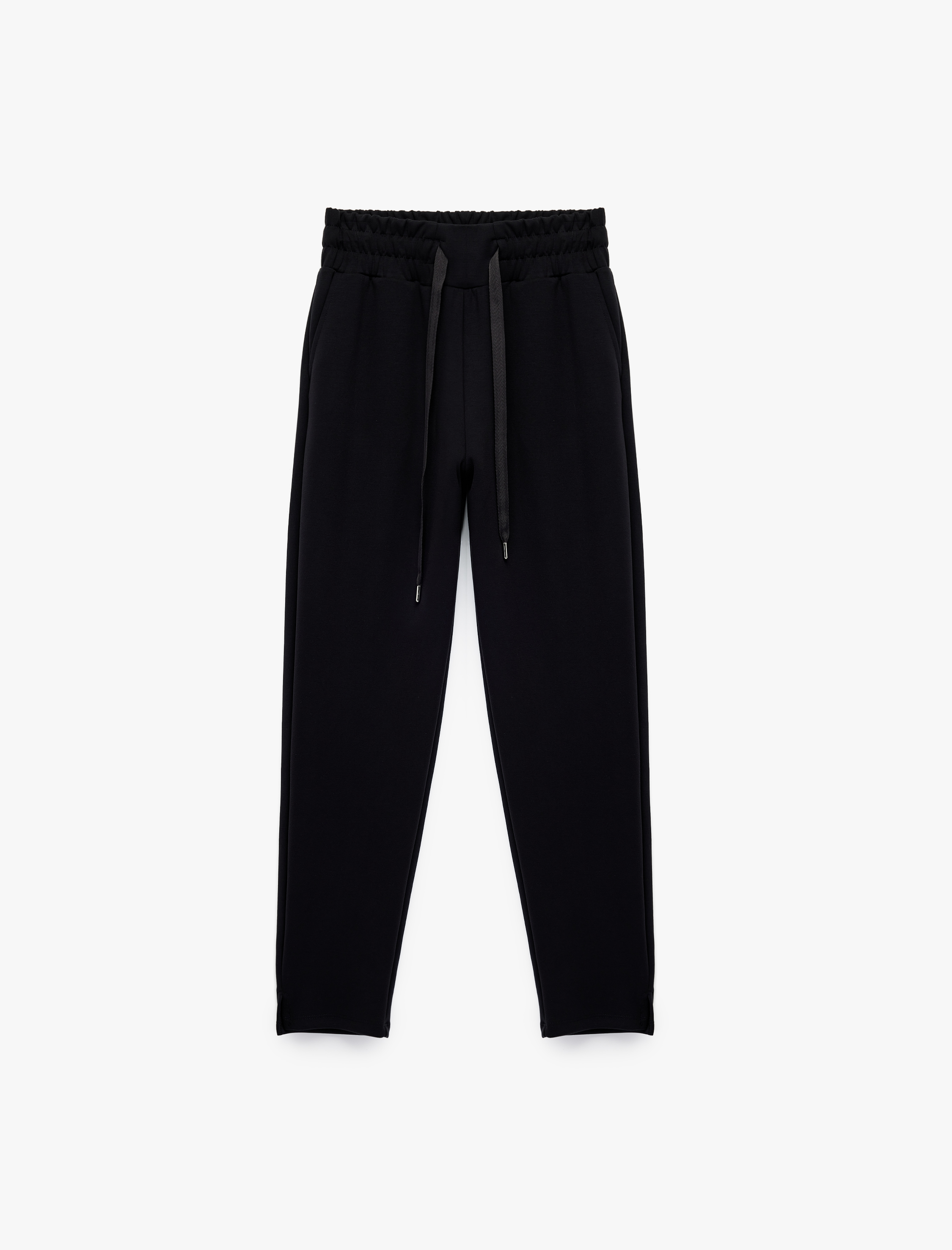 Yüksek Bel Modal Karışımlı Bağcıklı Cepli Jogger Eşofman Altı