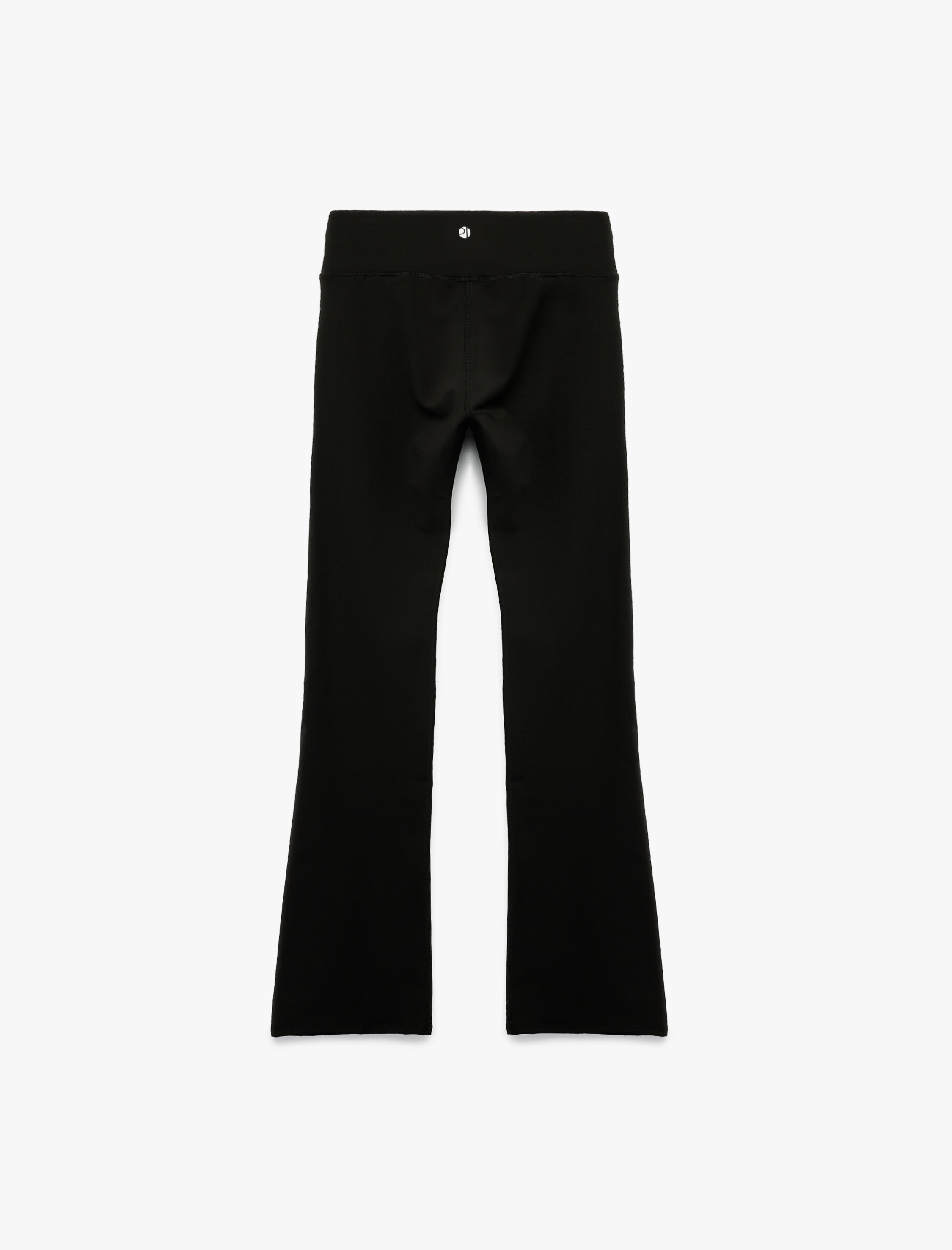 Yüksek Bel Dikiş Detaylı İnterlok Slim Fit İspanyol Paça Spor Tayt