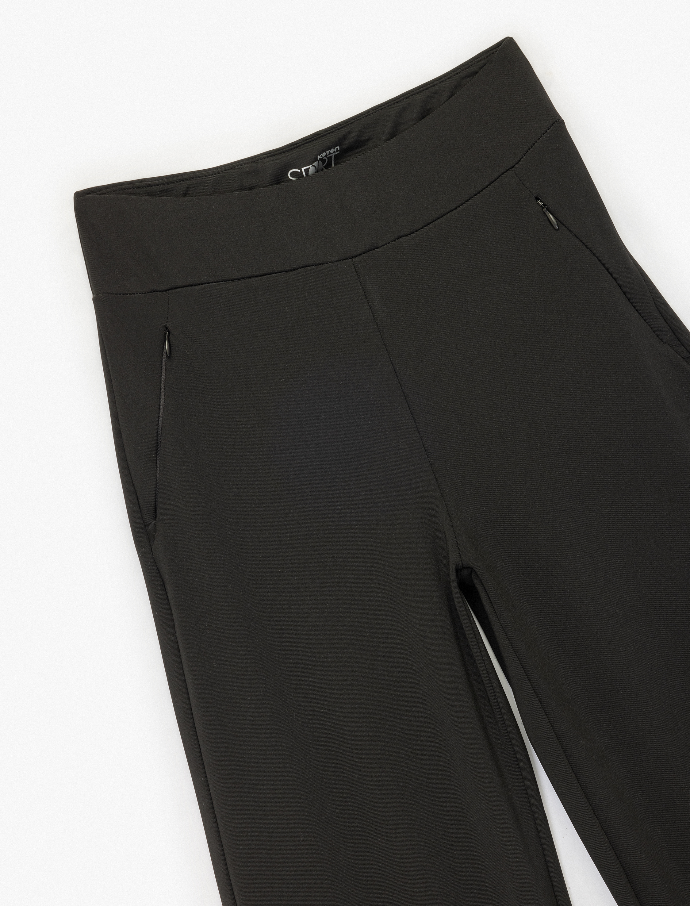   Yüksek Bel Rahat Kalıp Cep Detaylı Geniş Paça Spor Eşofman Altı