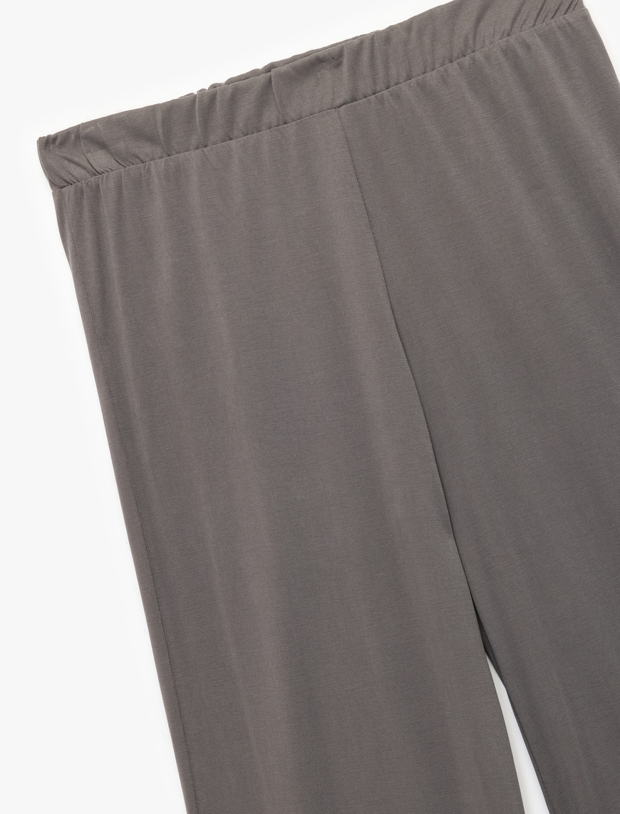   Rahat Kesim Beli Lastikli Modal Pijama Altı