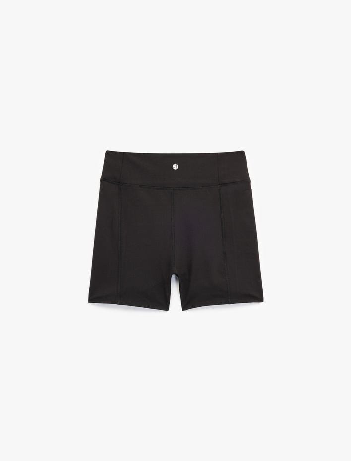  Cepli Dikiş Detaylı Slim Fit Biker Spor Tayt