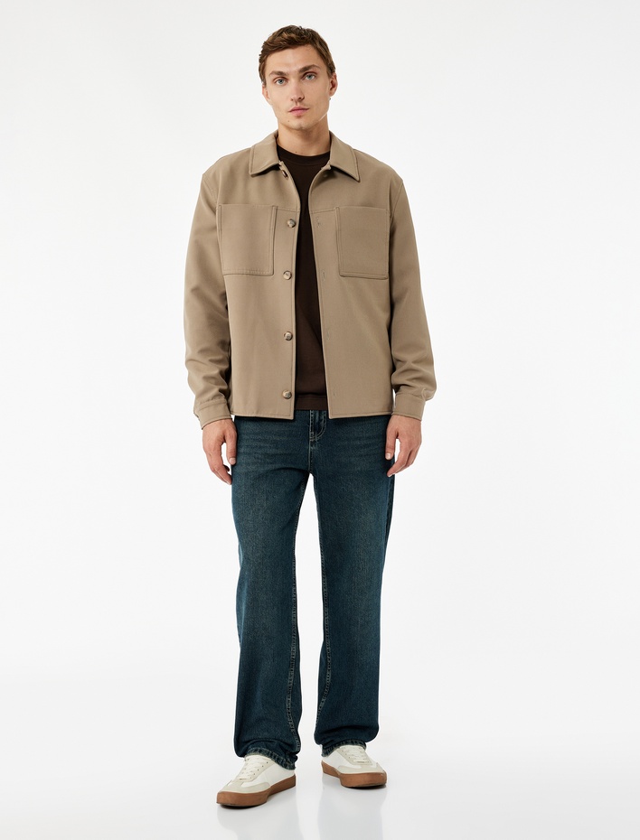  Normal Bel Pamuklu Vintage Straight Fit Jean Pantolon