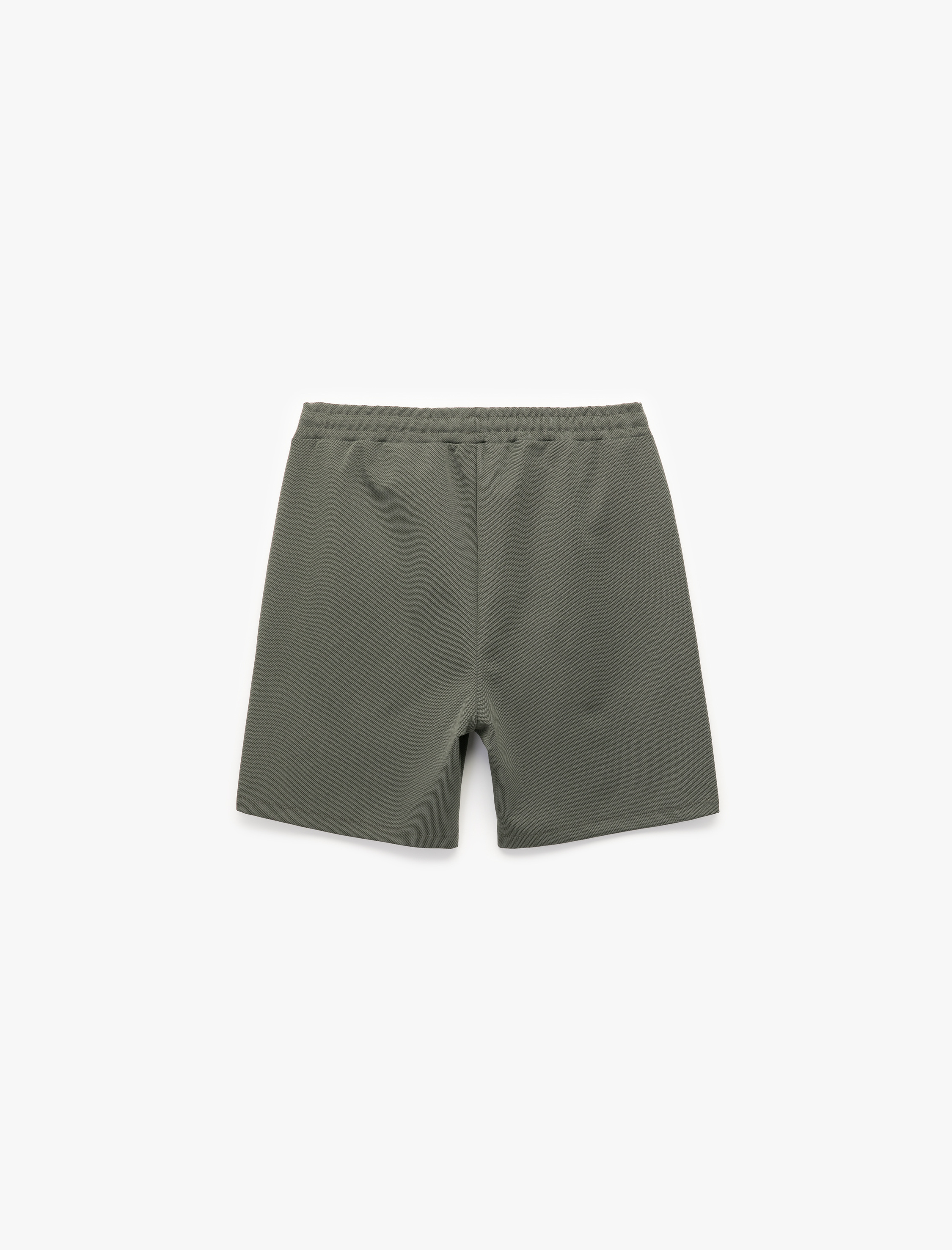 Pike Kumaş Cep Detaylı Bermuda Beli Bağcıklı Spor Şort