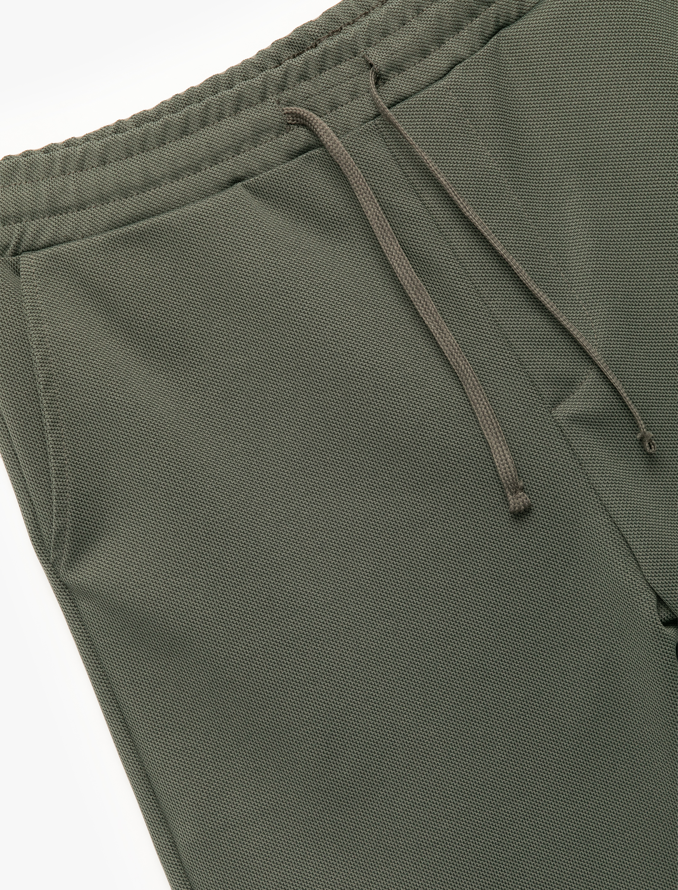 Pike Kumaş Cep Detaylı Bermuda Beli Bağcıklı Spor Şort