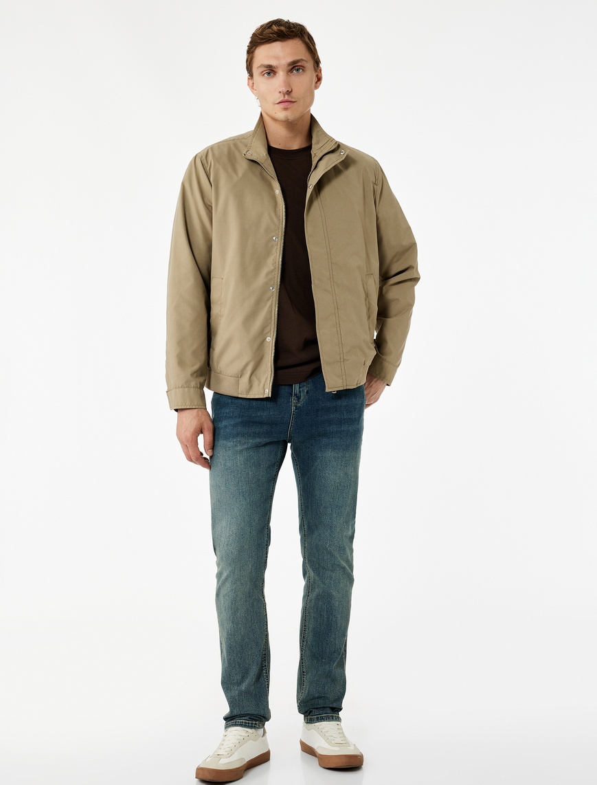   Pamuklu Normal Bel Slim Fit Jean Pantolon - Brad Jean