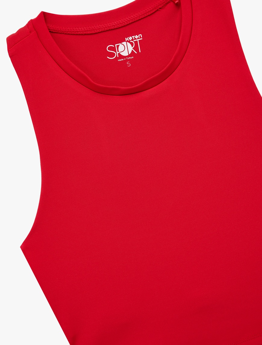   Halter Yaka Slim Fit Kolsuz Sporcu Sütyeni
