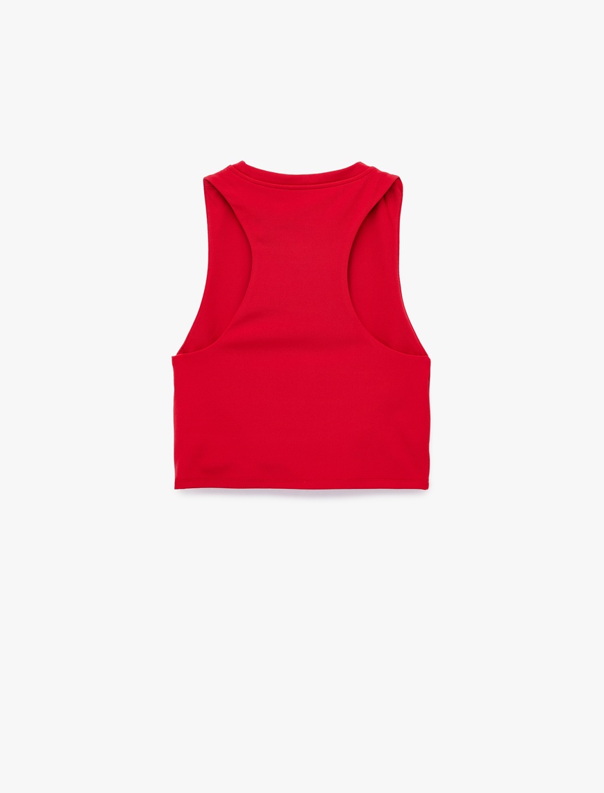   Halter Yaka Slim Fit Kolsuz Sporcu Sütyeni