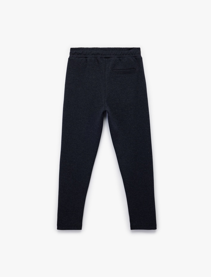 Erkek Çocuk Beli Bağlamalı Cepli Basic Eşofman Altı