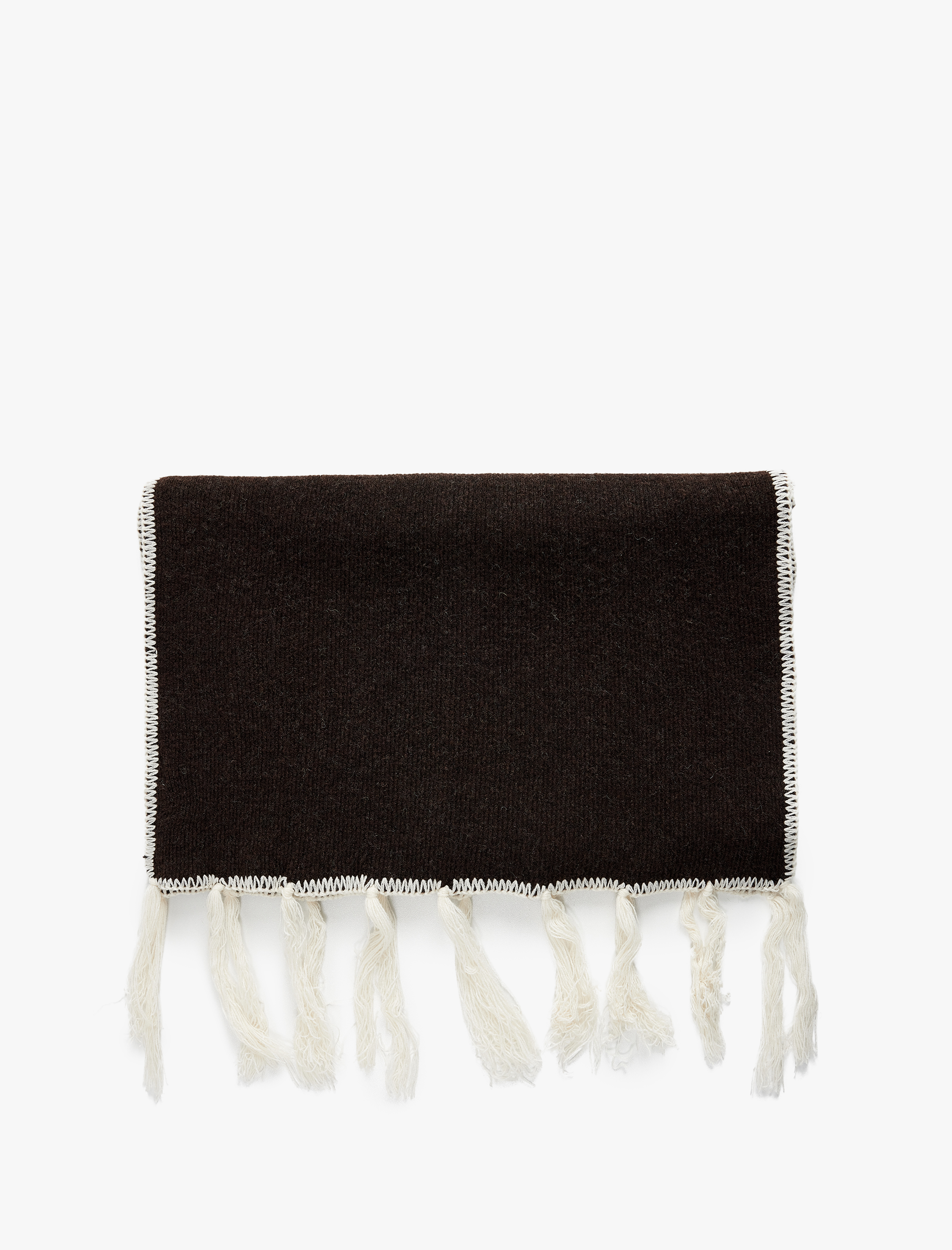  Kadın Püsküllü Dikiş Detaylı Triko Uzun Atkı