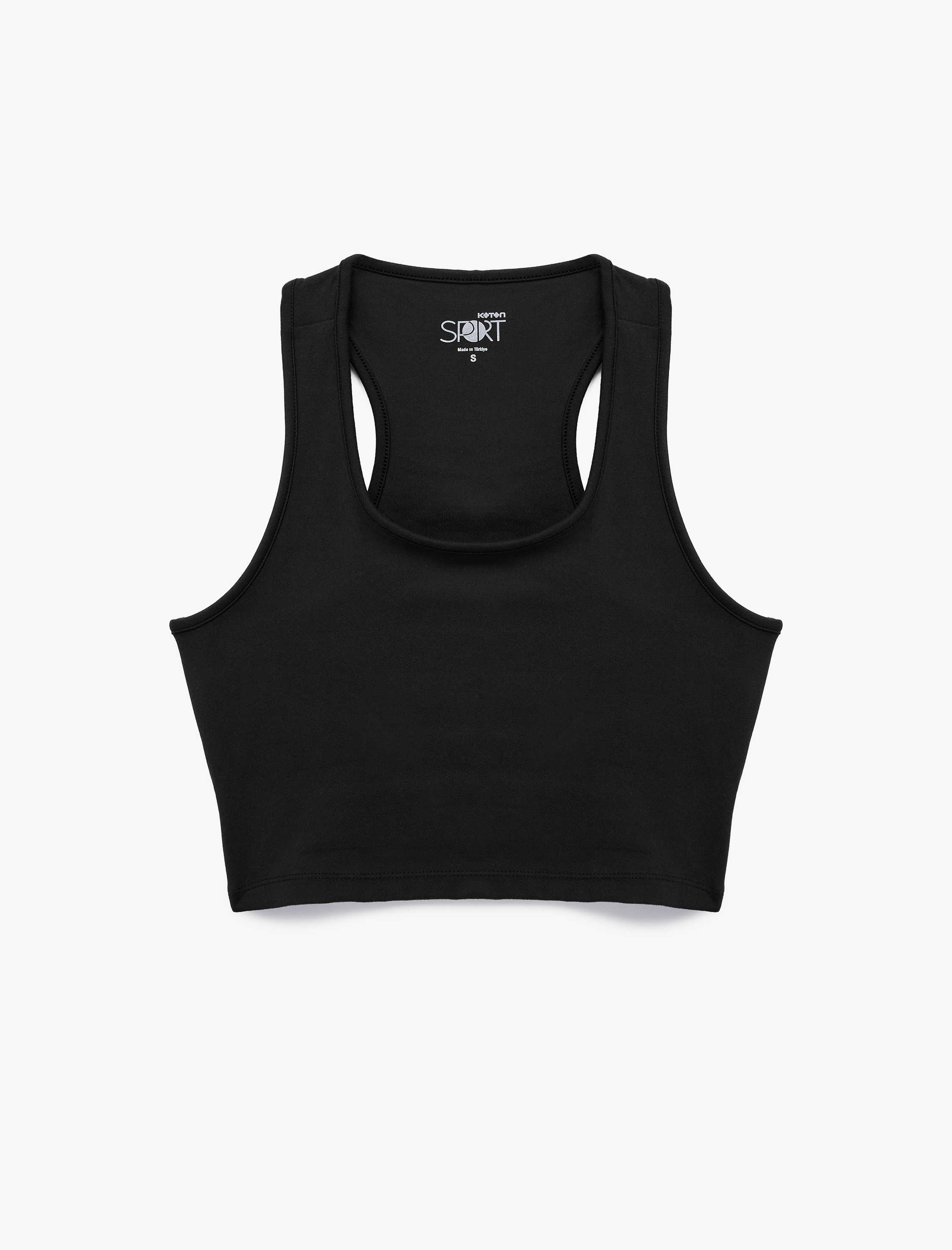 Kolsuz Bisiklet Yaka İnterlok Sırtı Pencere Detaylı Sporcu Sütyeni