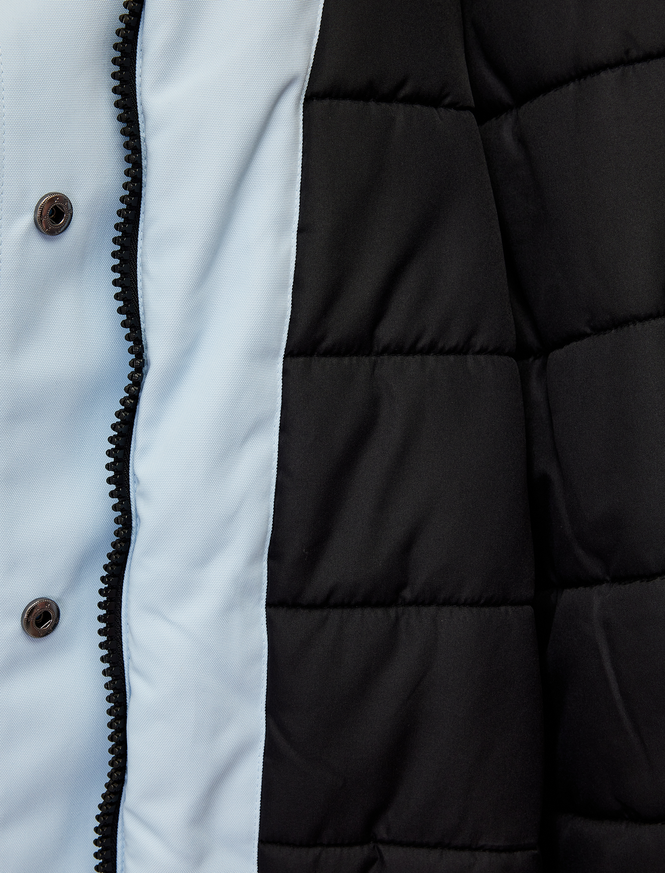   Çıkarılabilir Kapüşonlu Cep Detaylı Su Geçirmez Oversize Uzun Anorak Mont