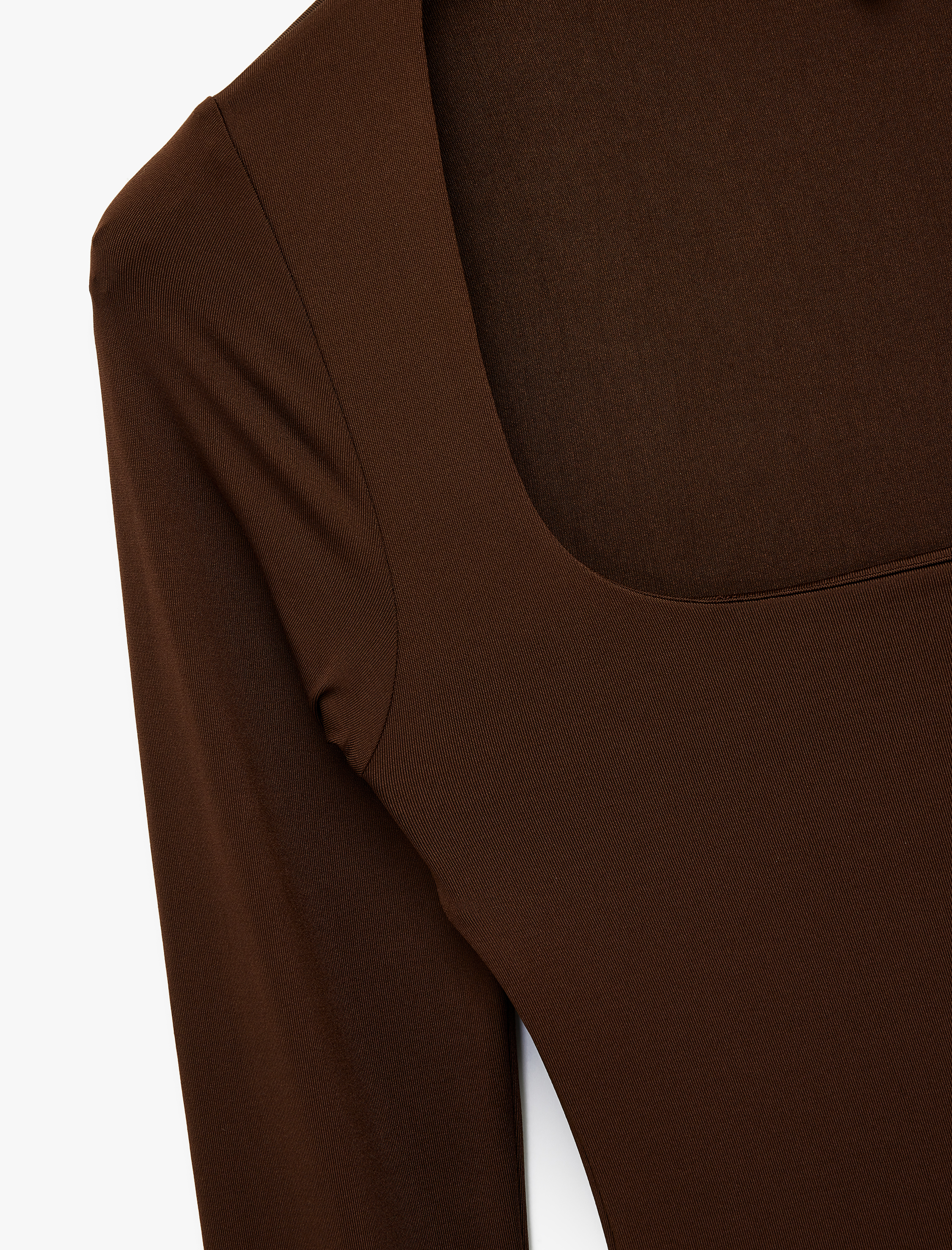 Kare Yaka Uzun Kollu Slim Fit Çıtçıtlı Body