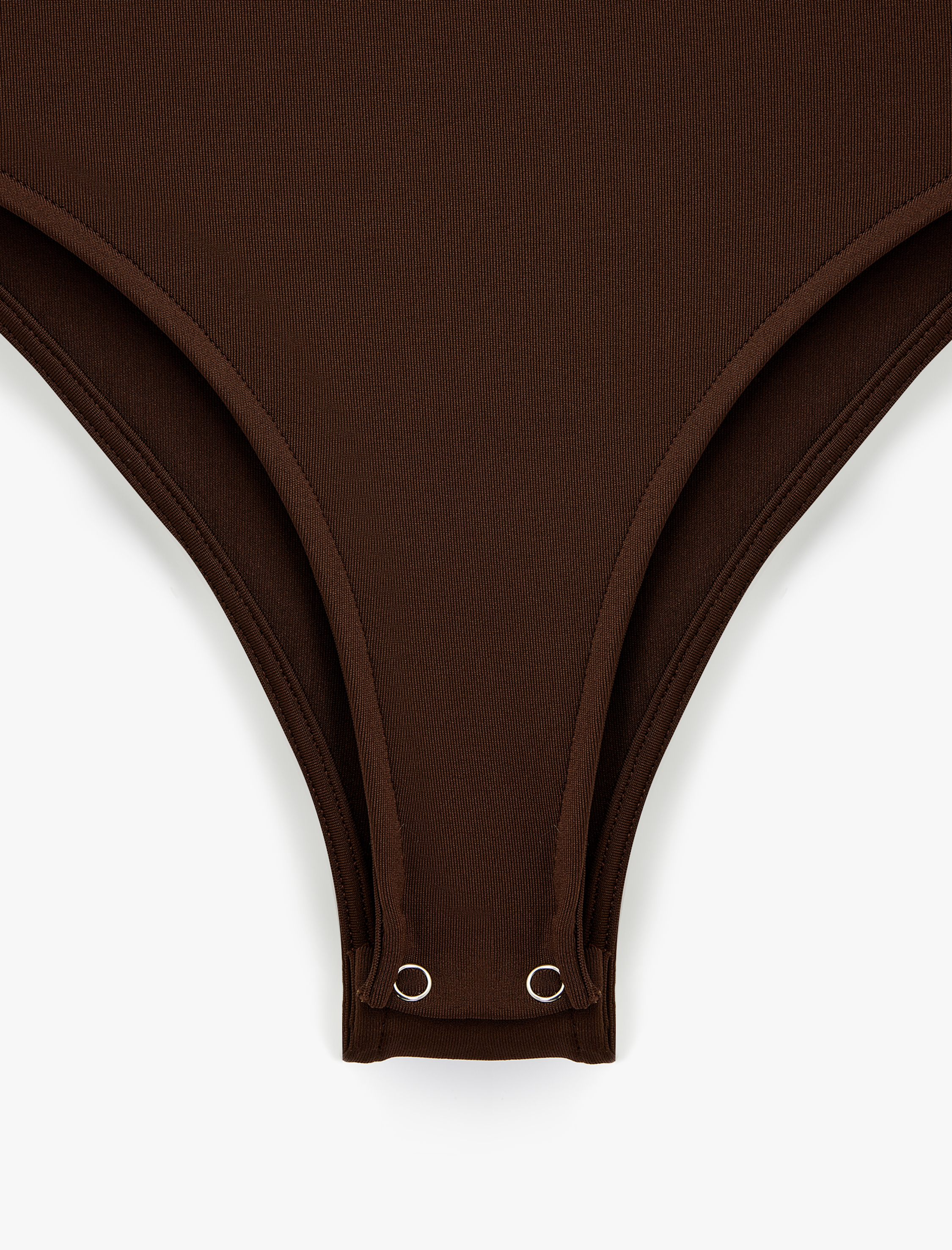 Kare Yaka Uzun Kollu Slim Fit Çıtçıtlı Body