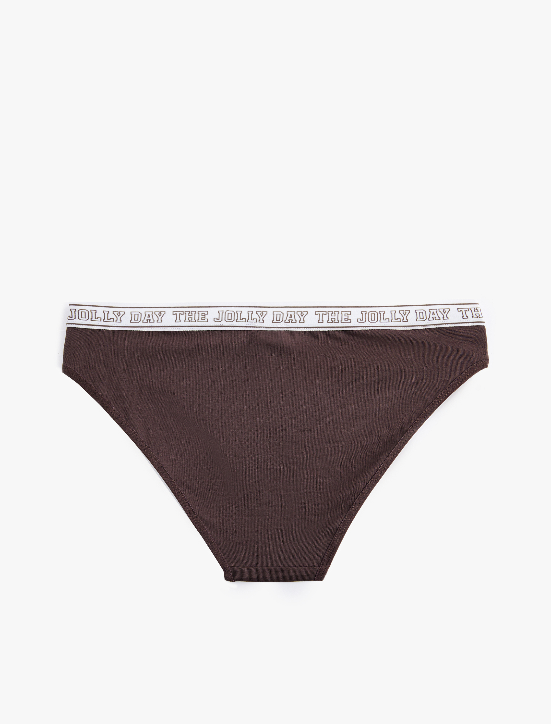   Pamuklu Rahat Kalıp Baskılı Bantlı Brief Külot