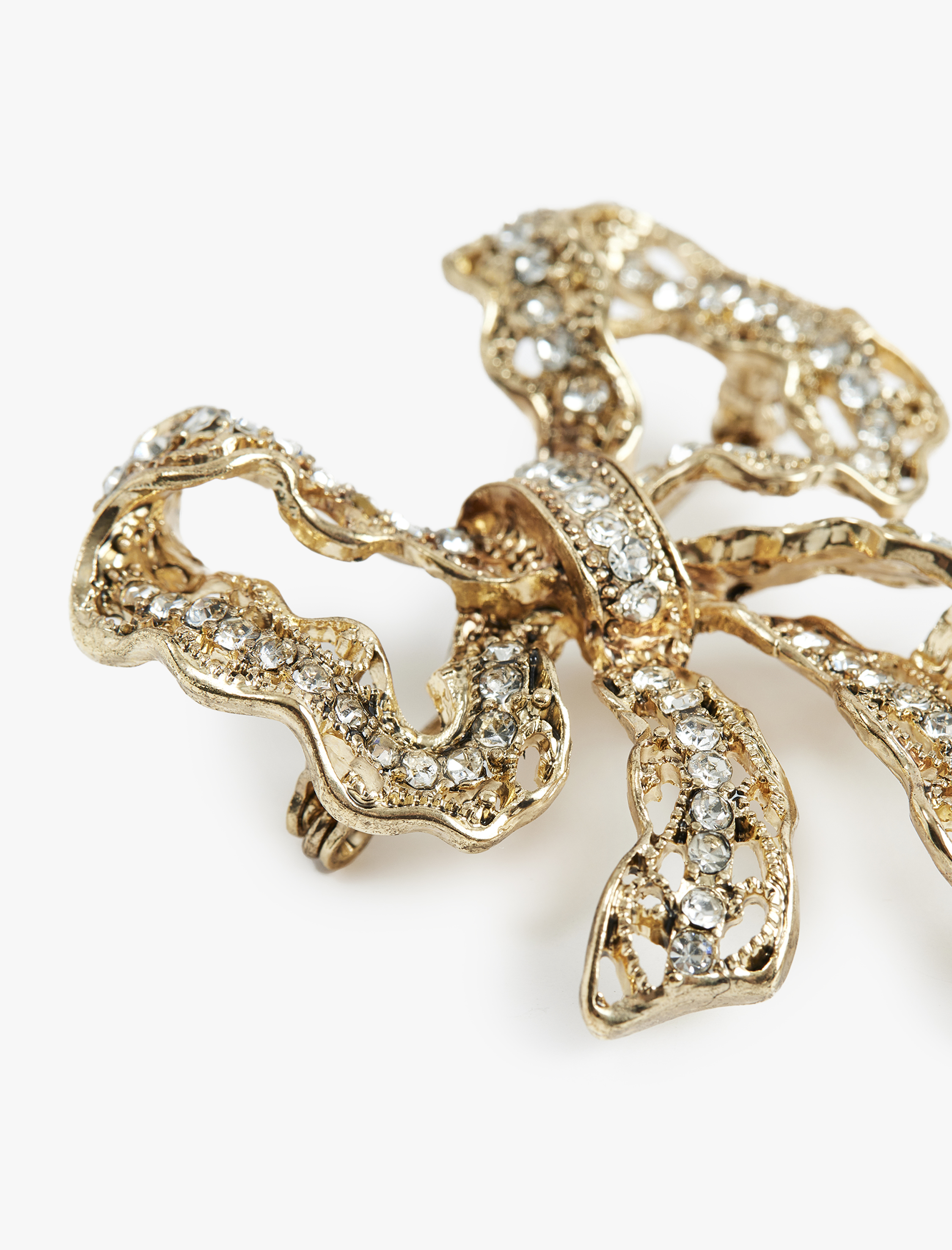  Kadın Fiyonklu Taşlı Broş