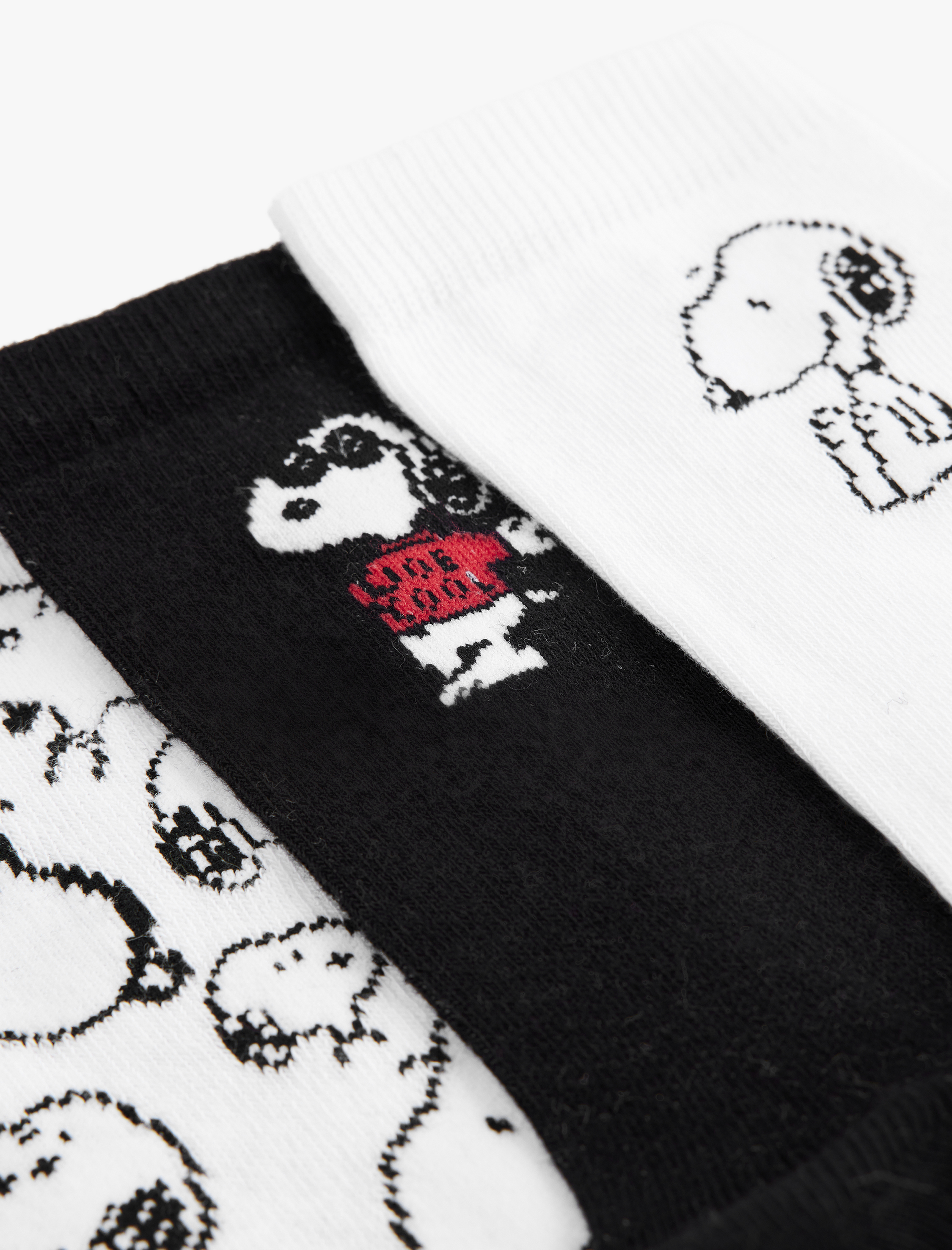  Kadın 3'lü Lisanslı Snoopy Soket Çorap Seti