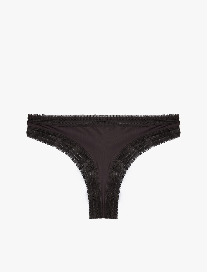  Dantel Detaylı String Külot